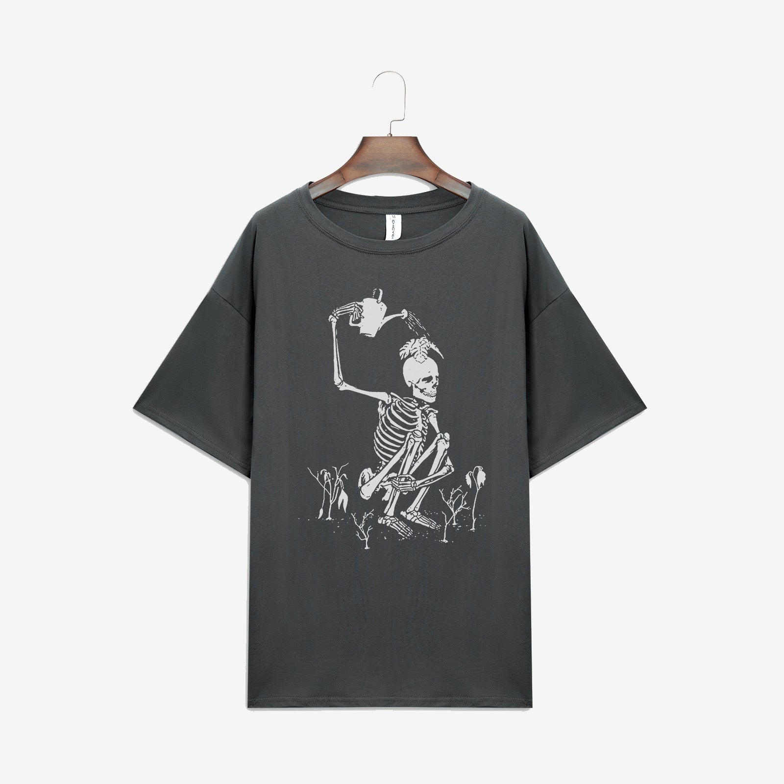 Minnieskull Watering Skull Printed Designer T-Shirt - chicyea