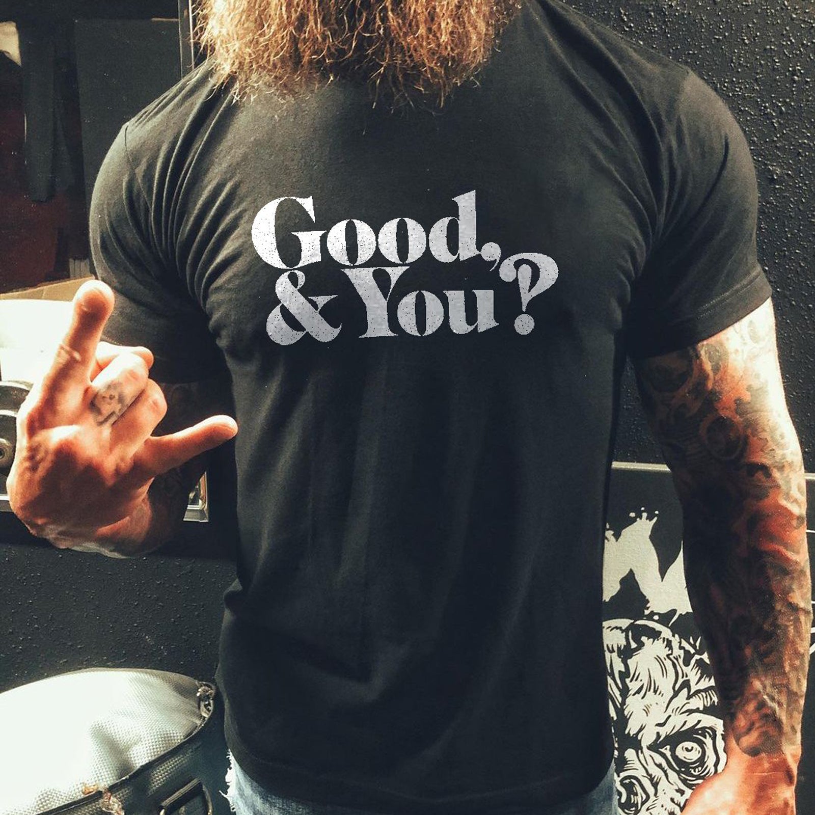 Livereid Good&You?Print Casual T-Shirt - chicyea
