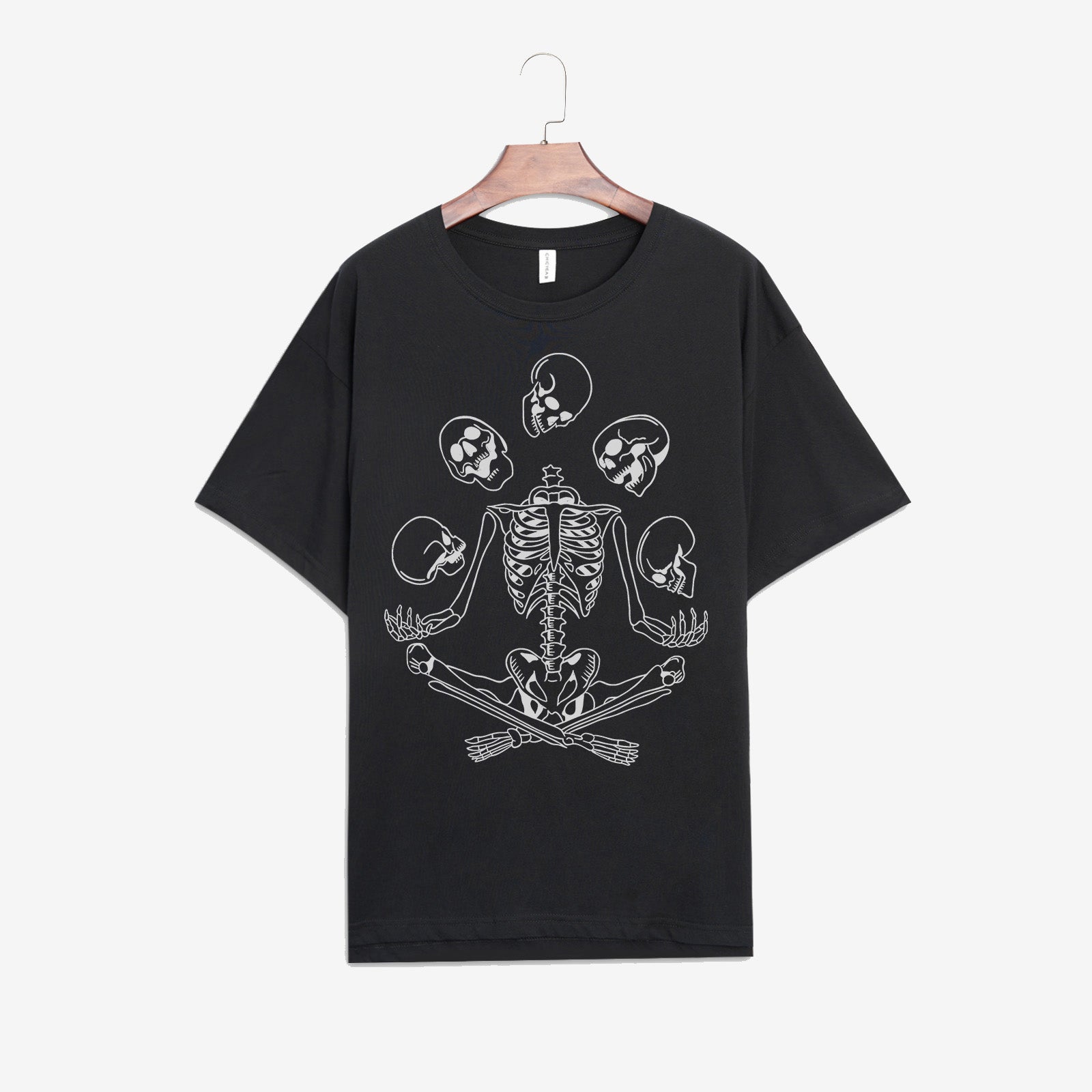 Minnieskull Skull Juggling Print Woman Designer T-Shirt - chicyea