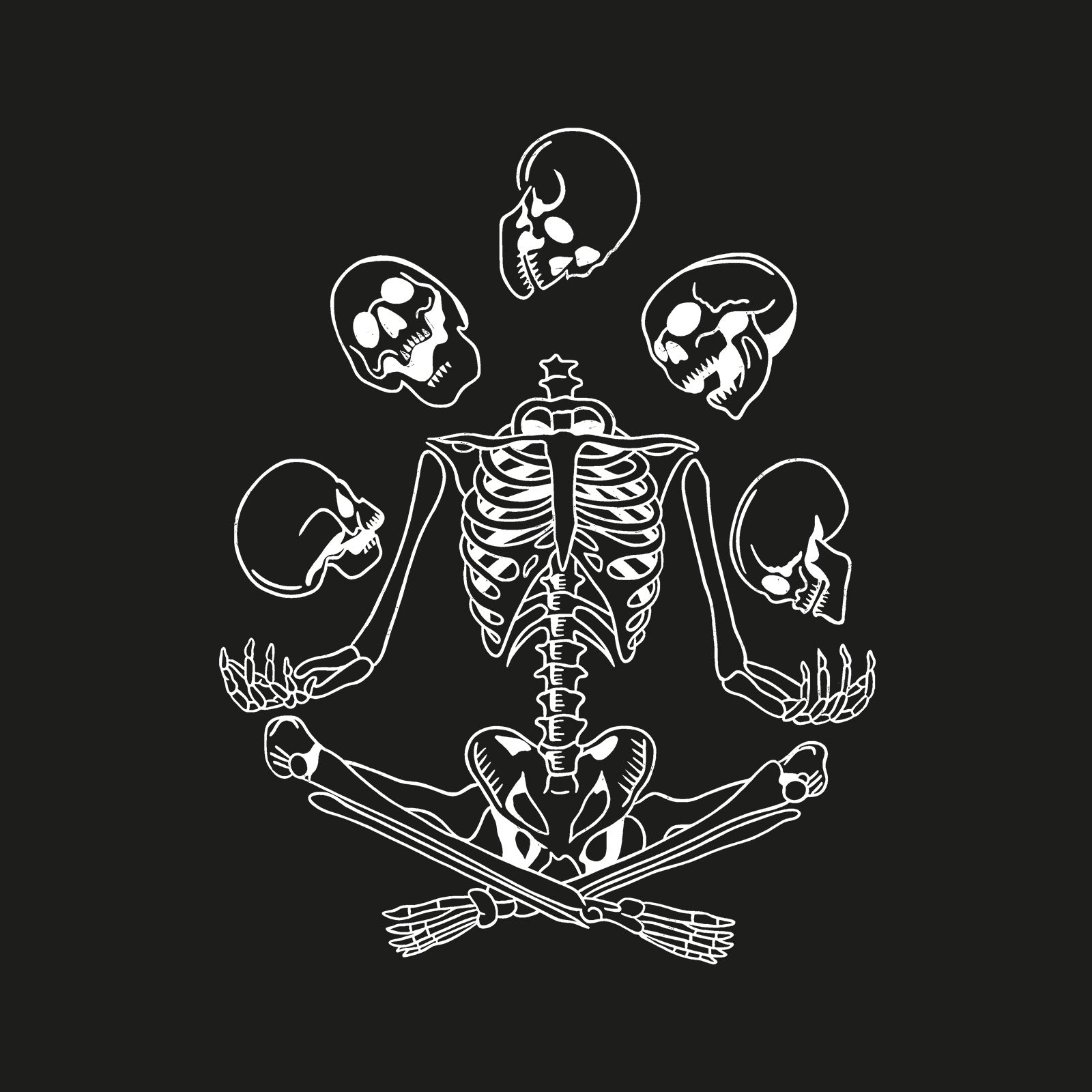 Minnieskull Skull Juggling Print Woman Designer T-Shirt - chicyea