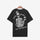Minnieskull Dead Inside But Caffeinated Printed Gray Women T-Shirt - chicyea