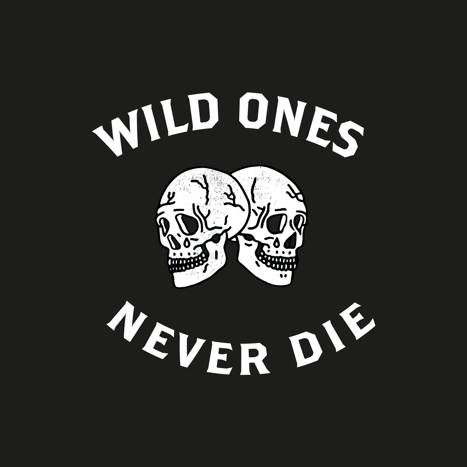 Minnieskull Cool Wild Ones Never Die Printed Casual Plus Sweatshirt - chicyea