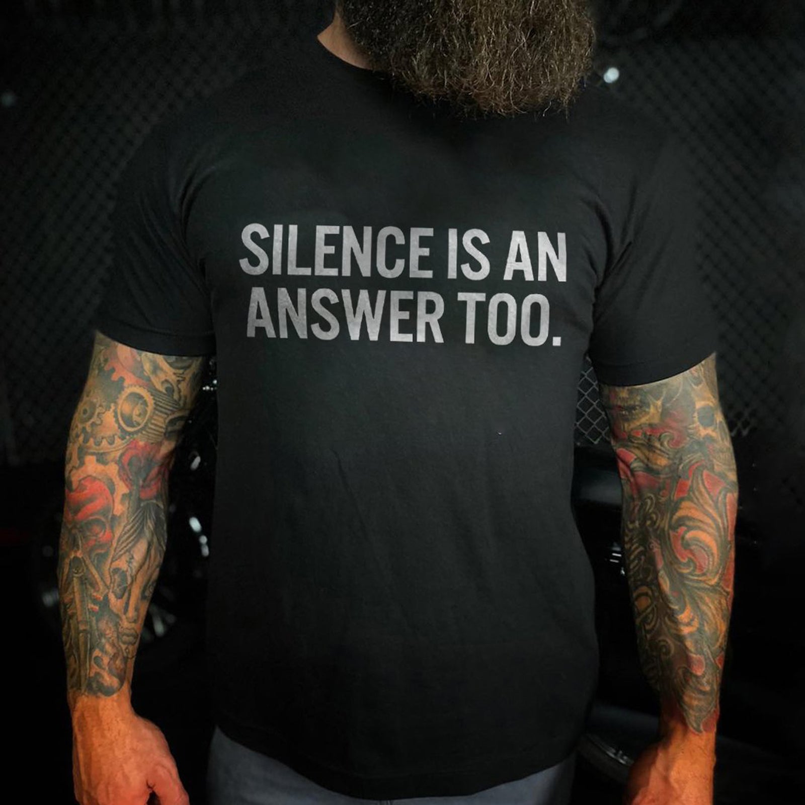 Livereid Silence Is Answer Too Letter T-Shirt - chicyea
