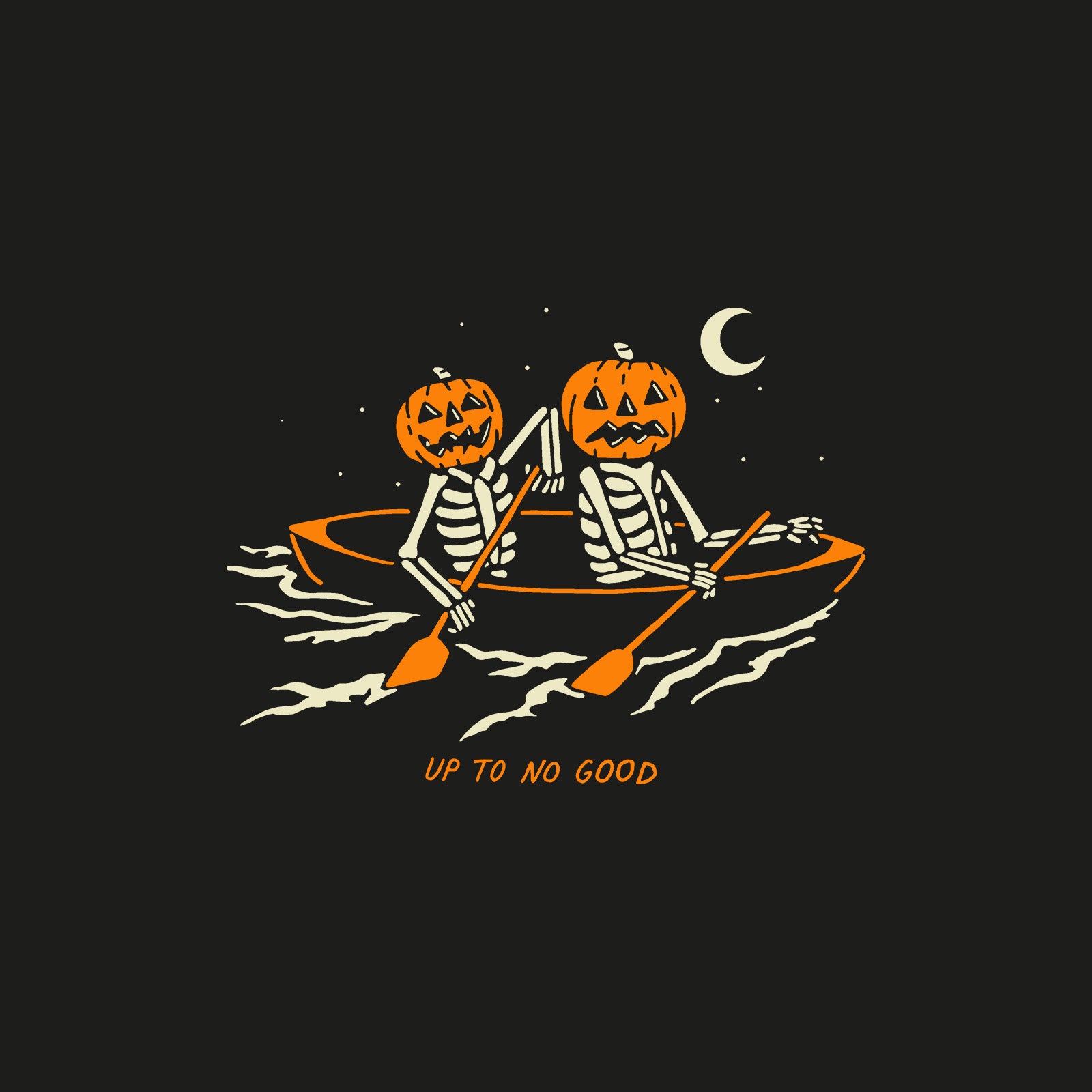 Minnieskull Cool Up To No Good Pumpkin Head Skeleton Print Women Plus T-Shirt - chicyea