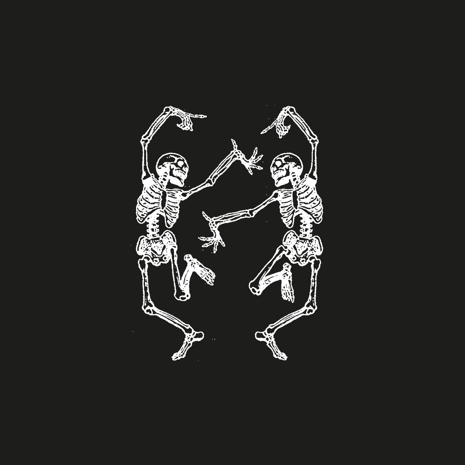 Minnieskull Cool Happy Dancing Skeleton Printed Women Plus T-Shirt - chicyea