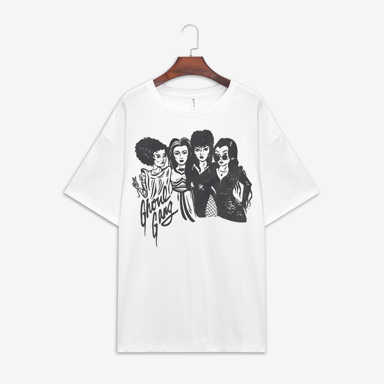 Minnieskull Cool Ghoul Gang Printed Casual Women T-Shirt - chicyea
