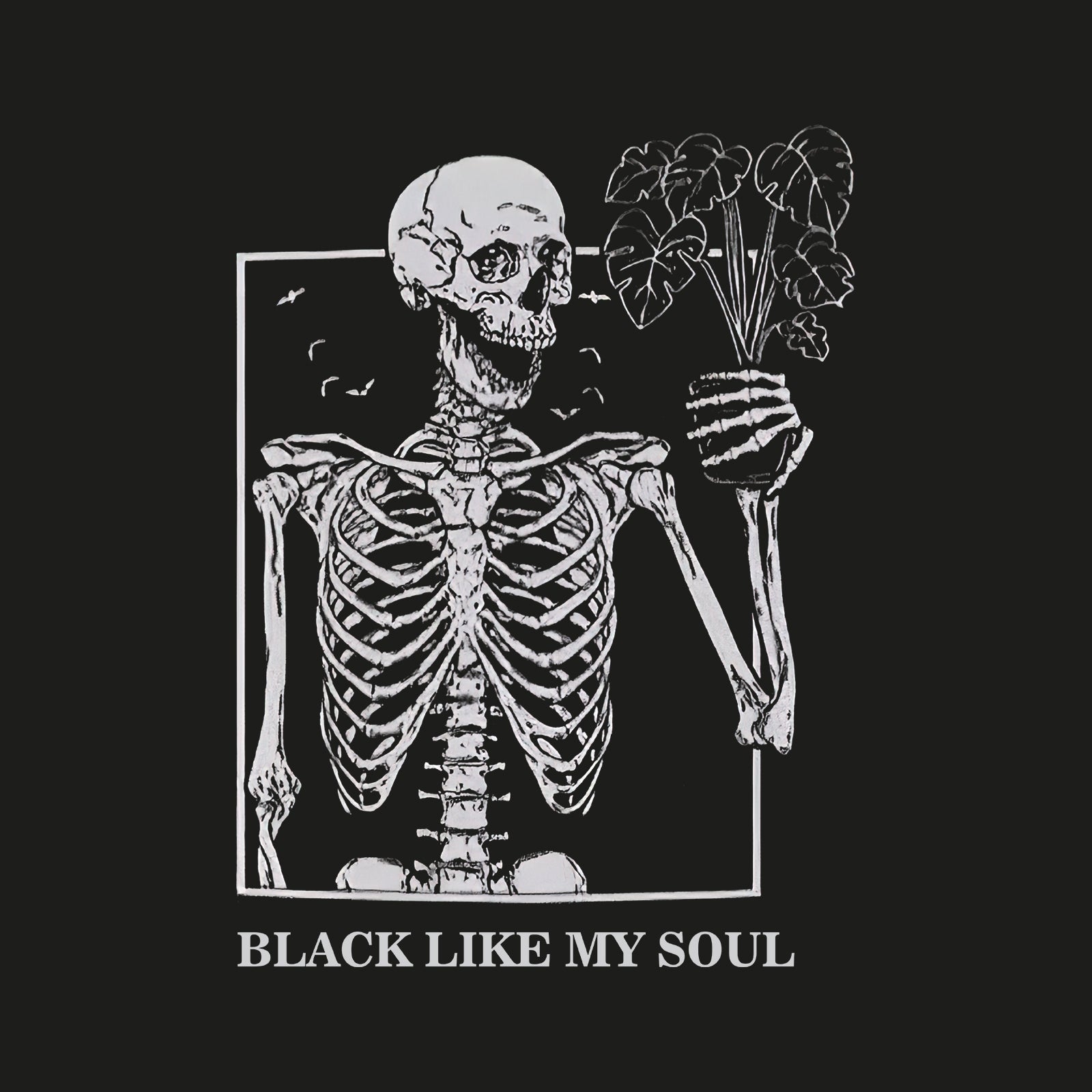 Minnieskull Black Like My Soul Printed Casual Plus Hoodie - chicyea