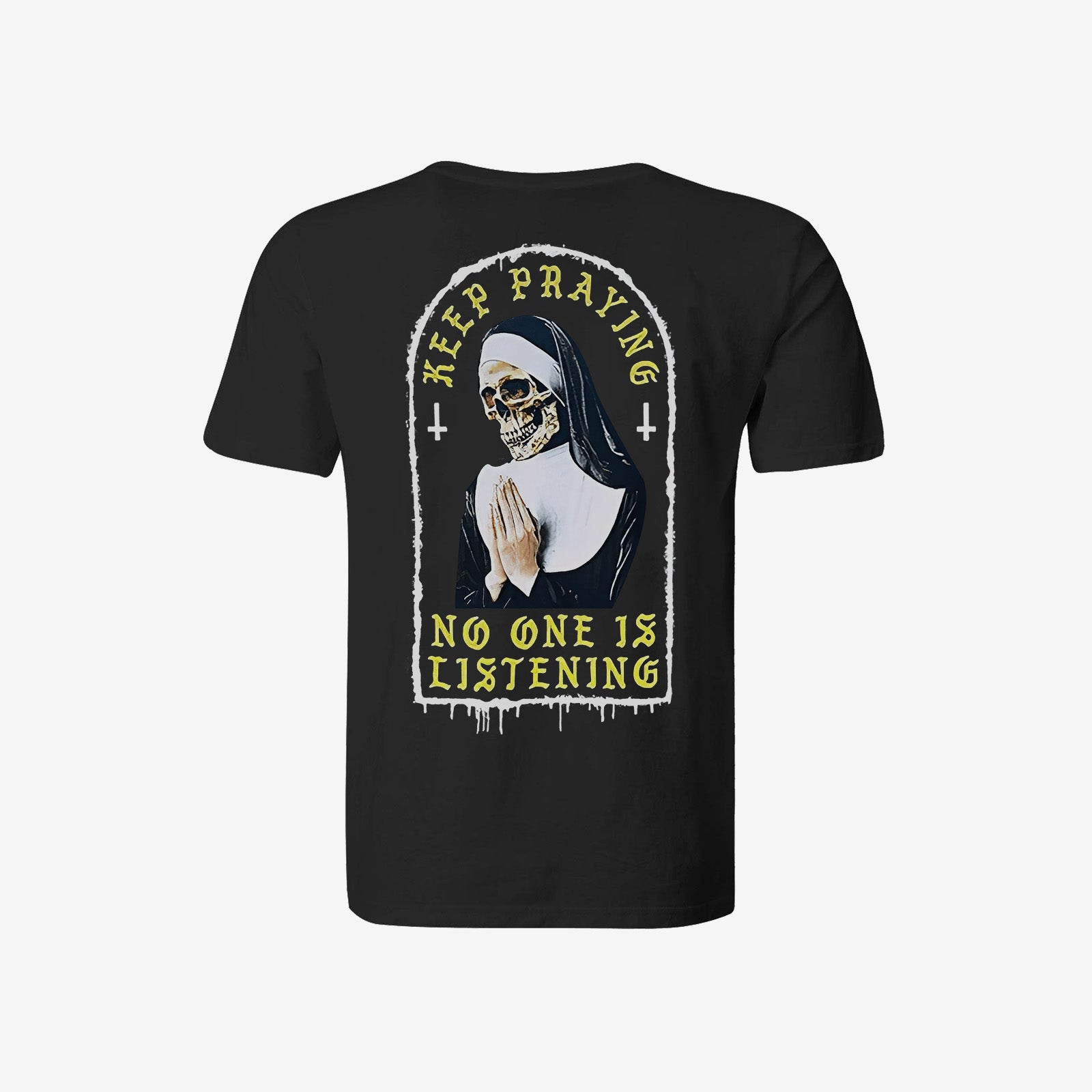 Uprandy Skull Sister Print Men Stylish Plus Tees - chicyea