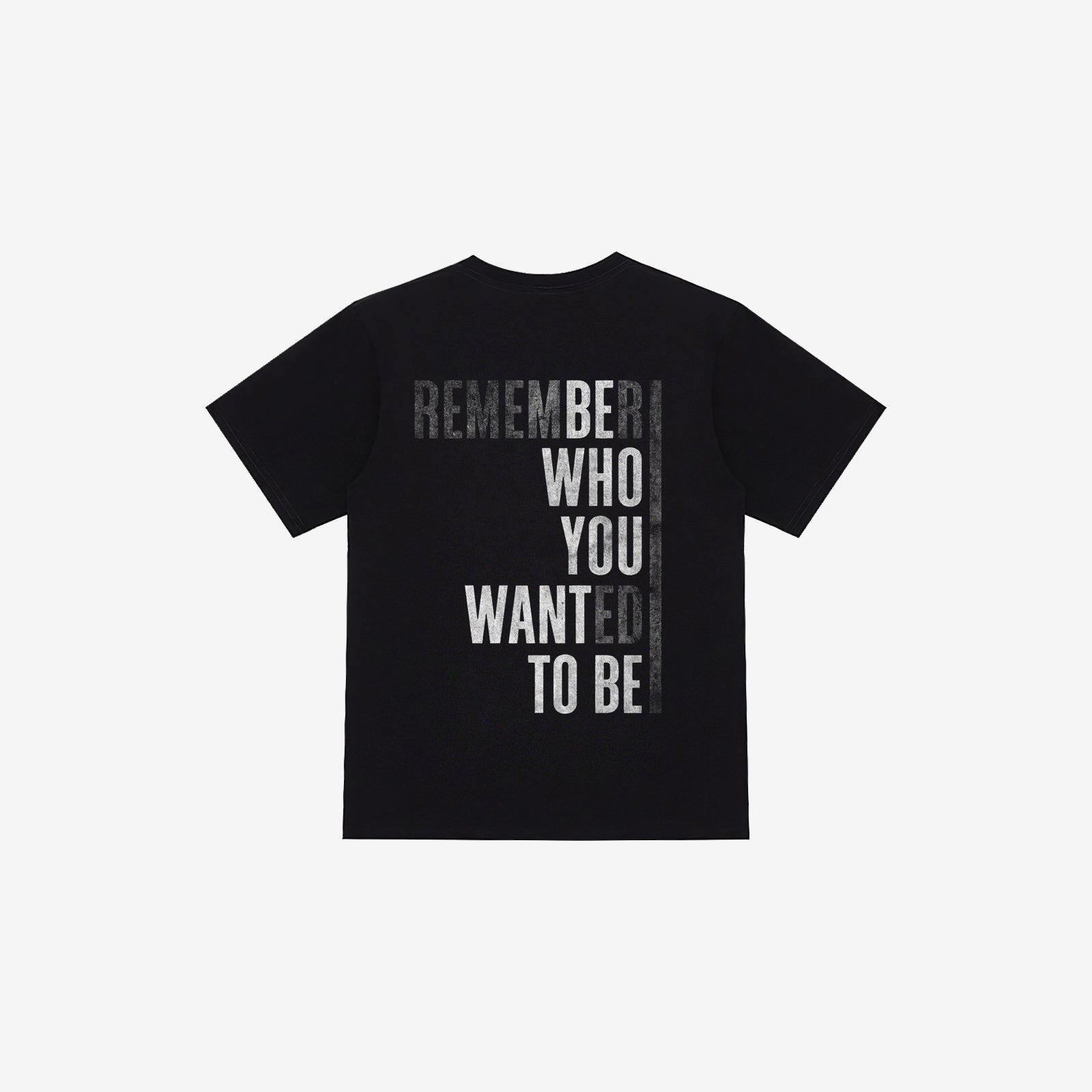 Livereid Remember Who You Wanted To Be Letter T-Shirt - chicyea