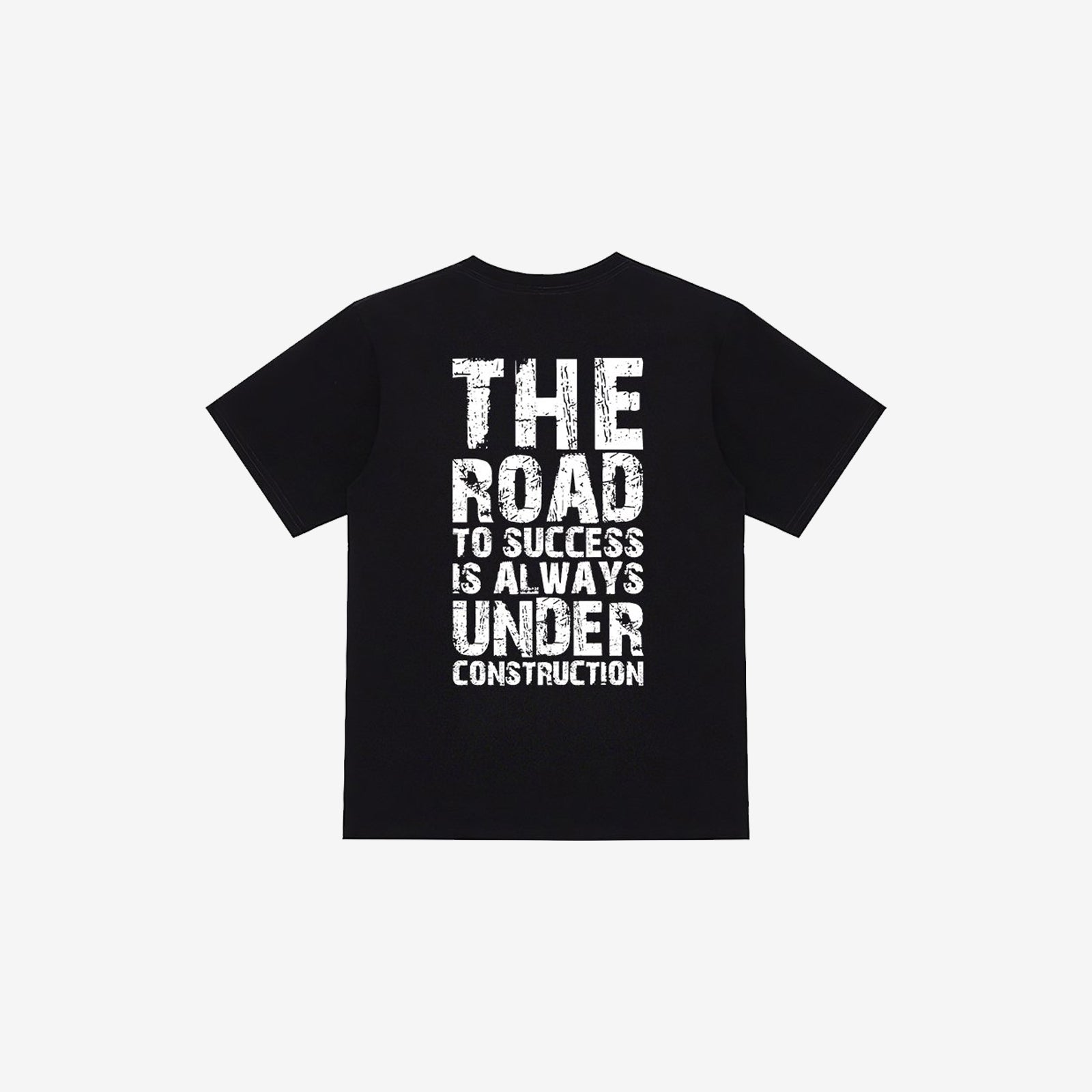 Livereid The Road To Success Is Always Under Construction Letter T-Shirt - chicyea