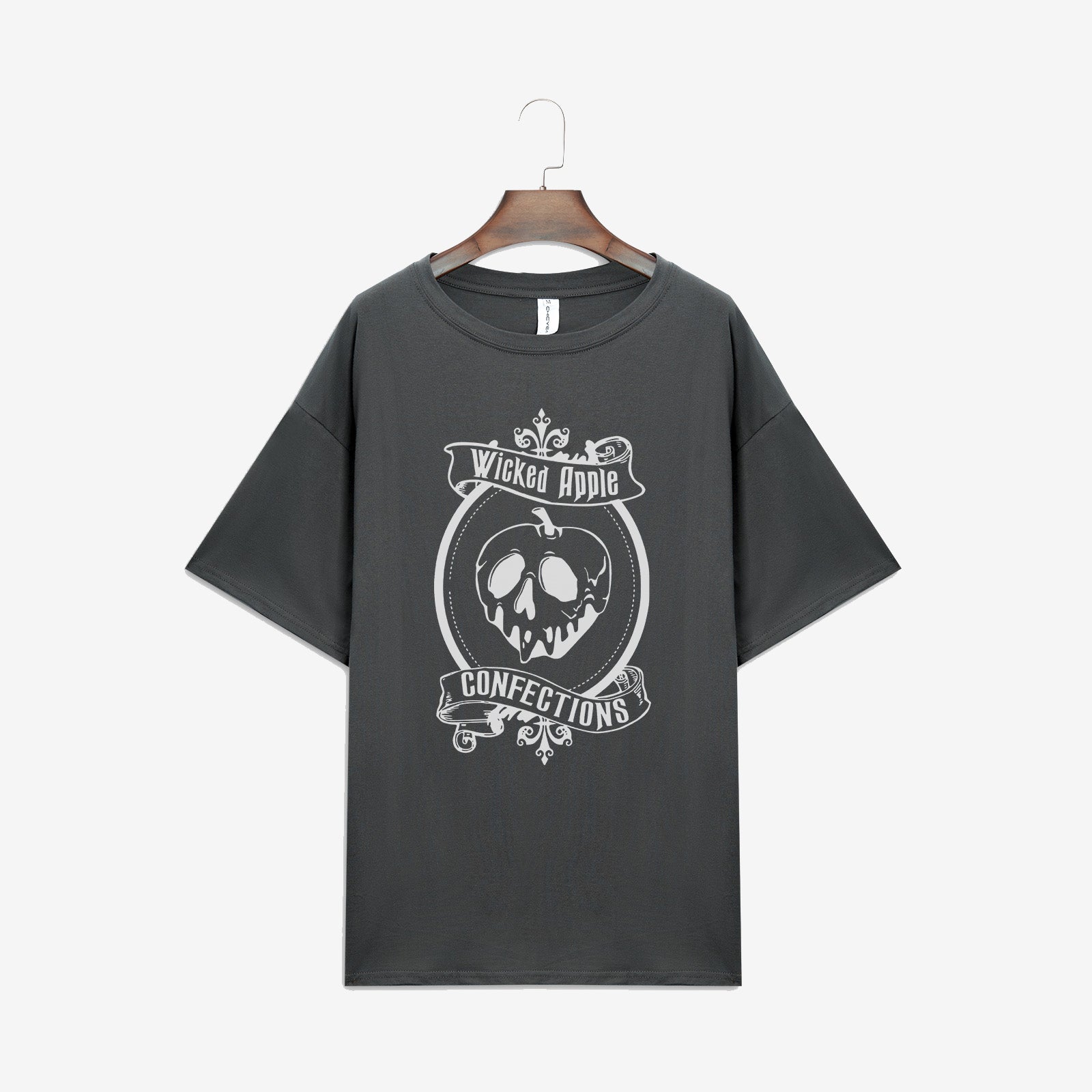Minnieskull Cool Wicked Apple Confections Skull T-Shirt - chicyea