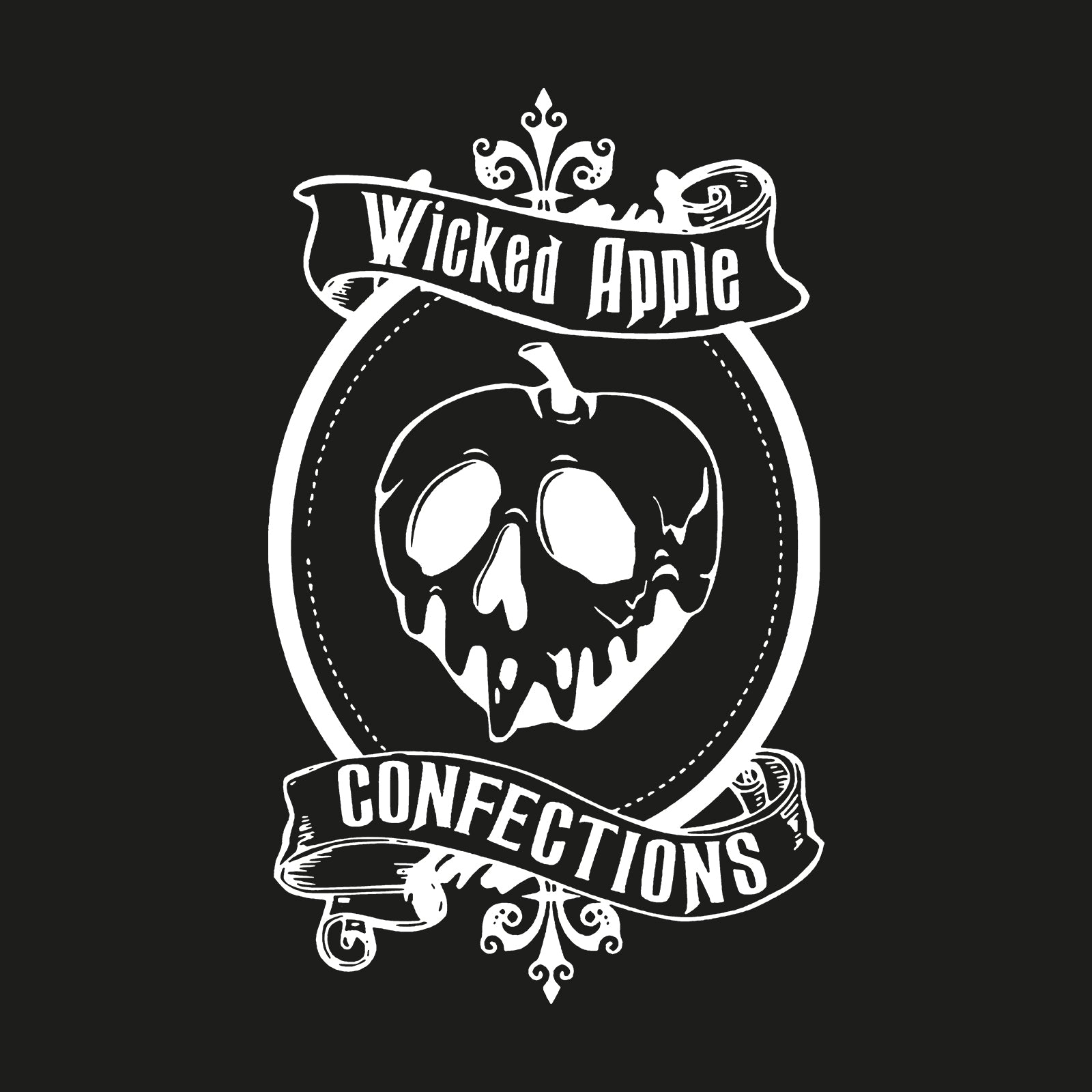 Minnieskull Cool Wicked Apple Confections Skull T-Shirt - chicyea