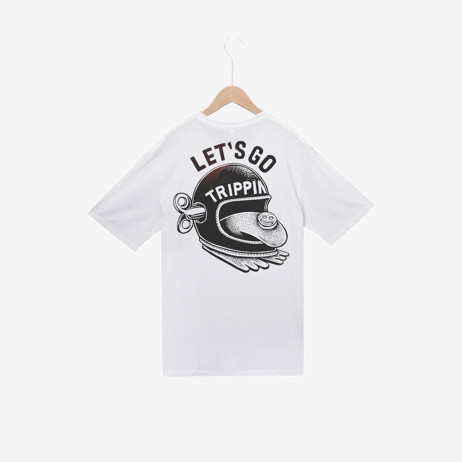 Uprandy Let Go Trippin Printed T-Shirt - chicyea