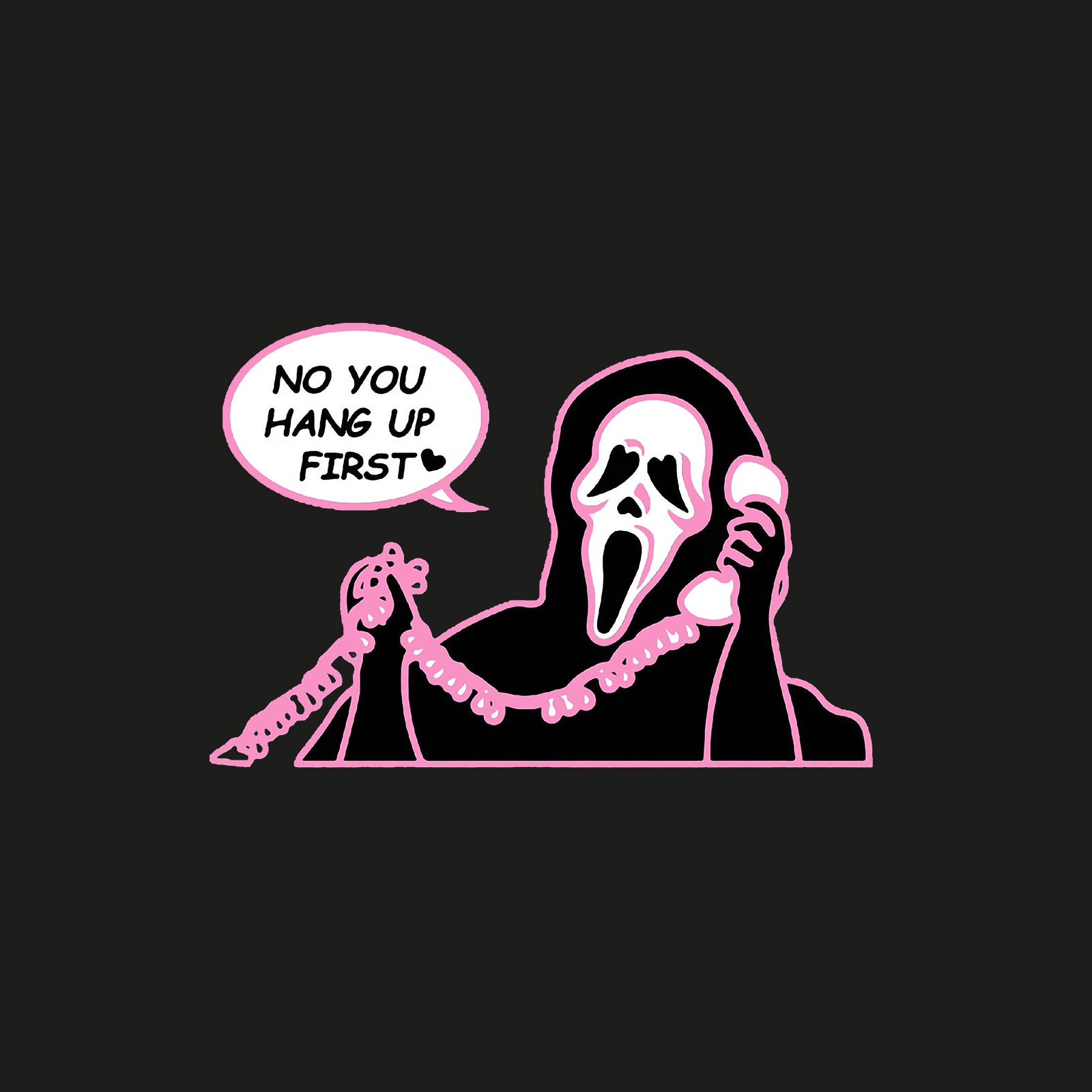 Minnieskull No You Hang Up First Skull Printed Women Casual T-Shirt - chicyea