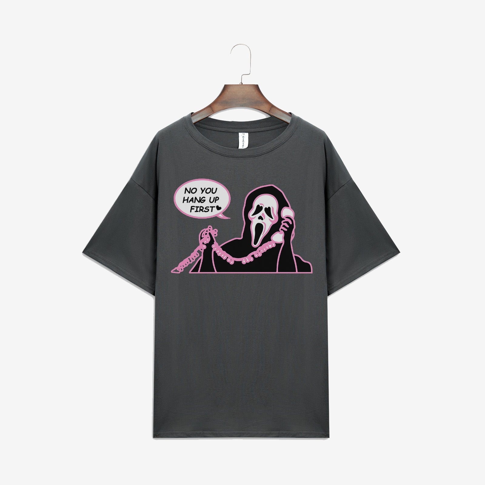 Minnieskull No You Hang Up First Skull Printed Women Casual T-Shirt - chicyea