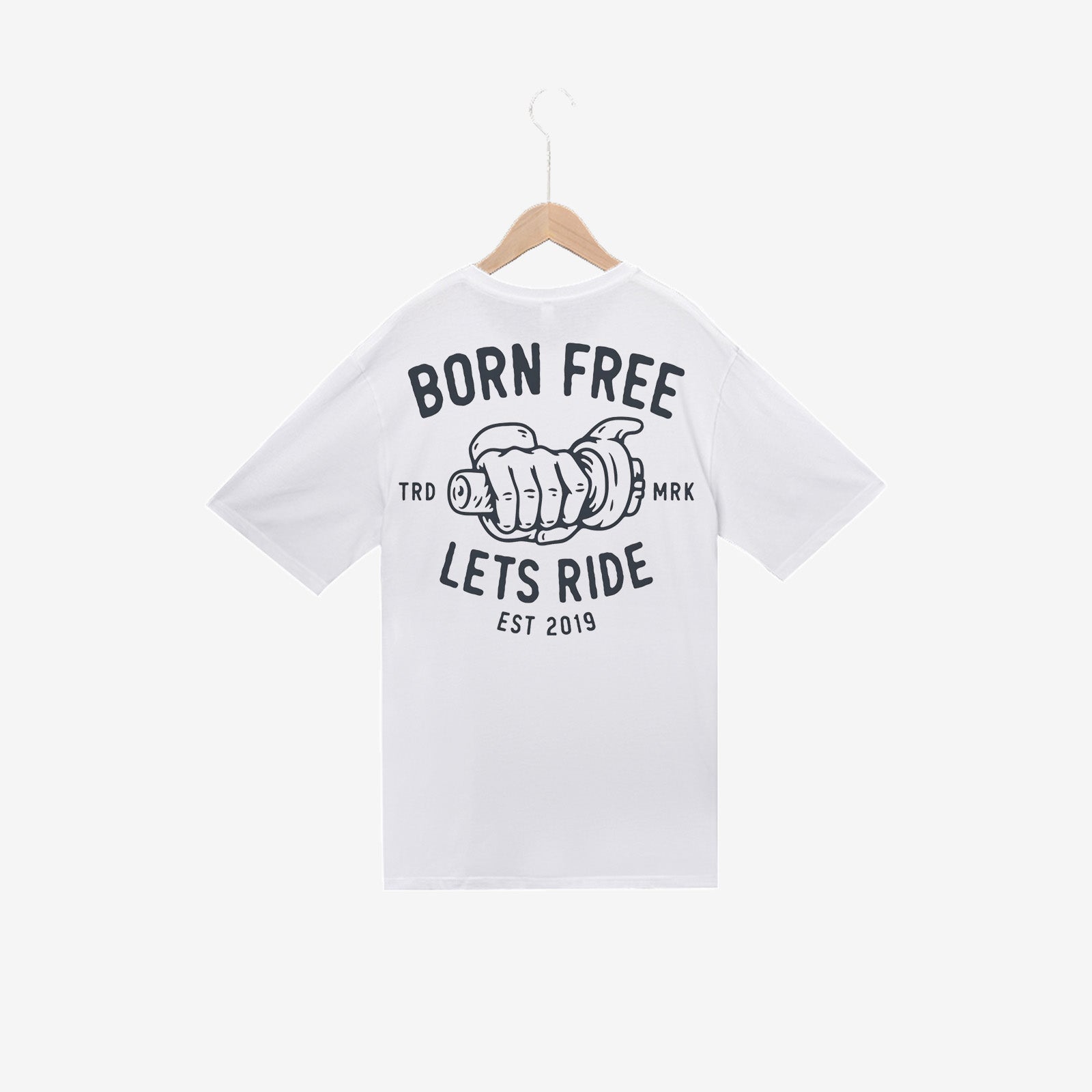 Uprandy Designer Born Free Men Fashion T-Shirt - chicyea