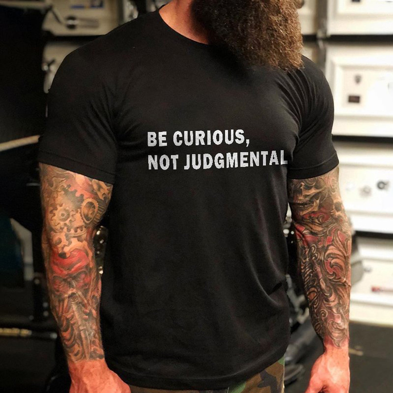 Livereid Be Curious Not Judgmental T-Shirt - chicyea