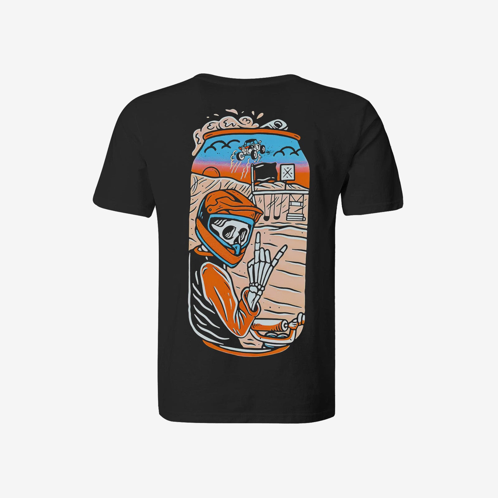Uprandy Cool Cycling Skull Print T-Shirt - chicyea