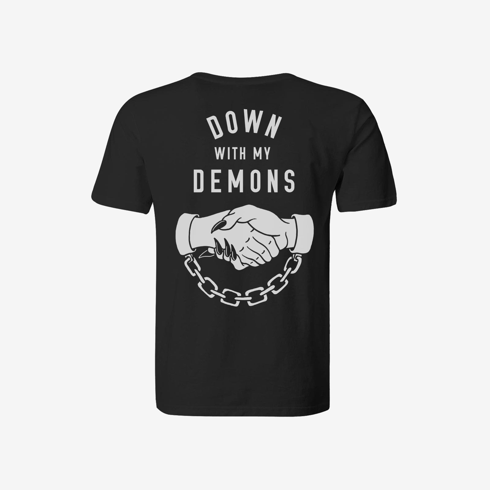 Uprandy Down With My Demons Printed Men T-Shirt - chicyea