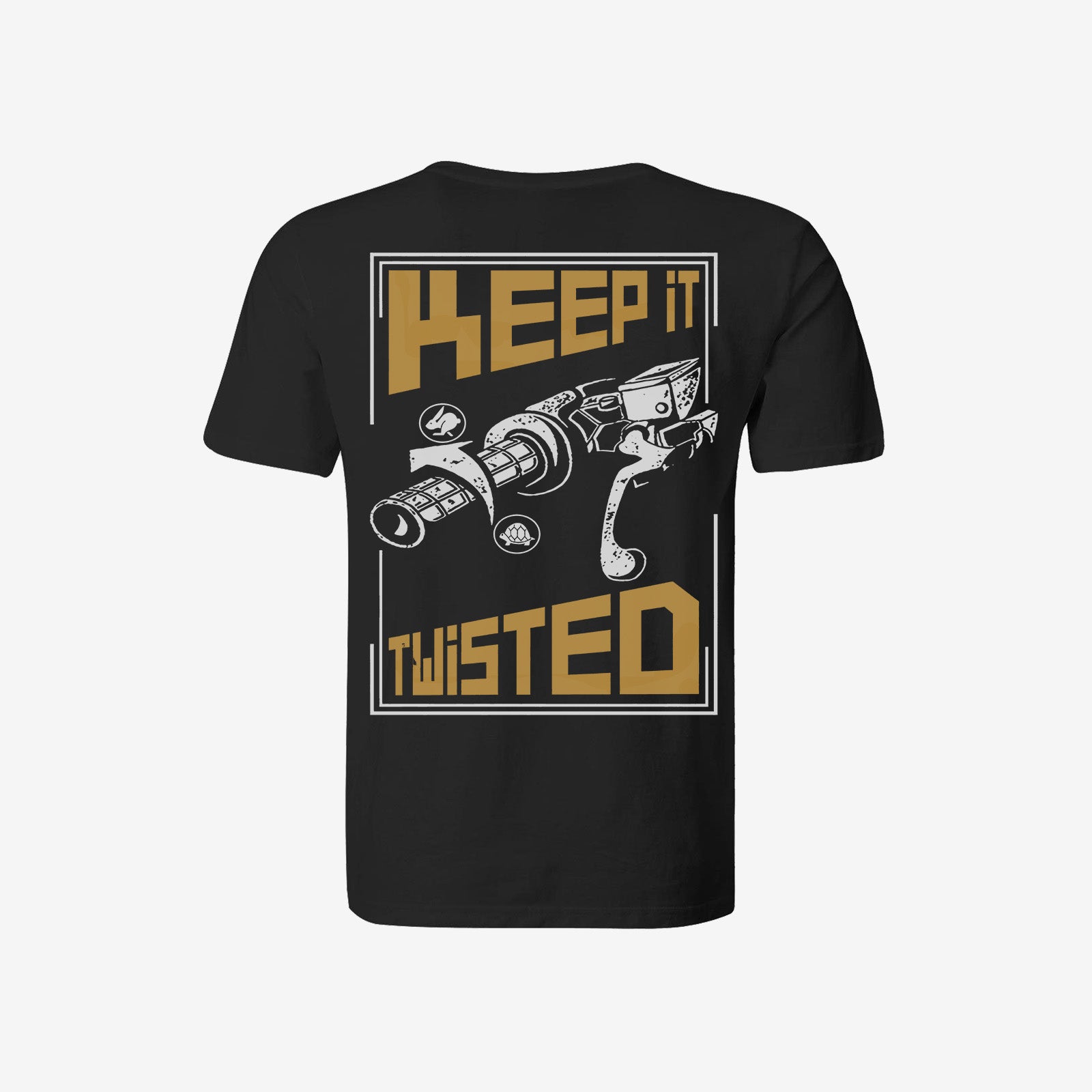 Uprandy Keep It Twisted Letter Print Designer Men Motorcycle Fashion T-Shirt - chicyea