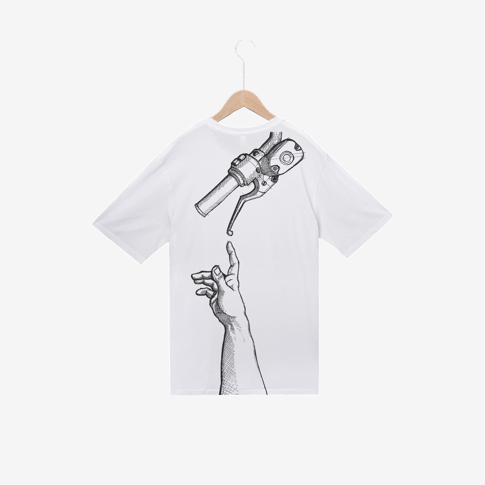 Uprandy Fashion Motorcycle Design Men Short Sleeve T-Shirt - chicyea