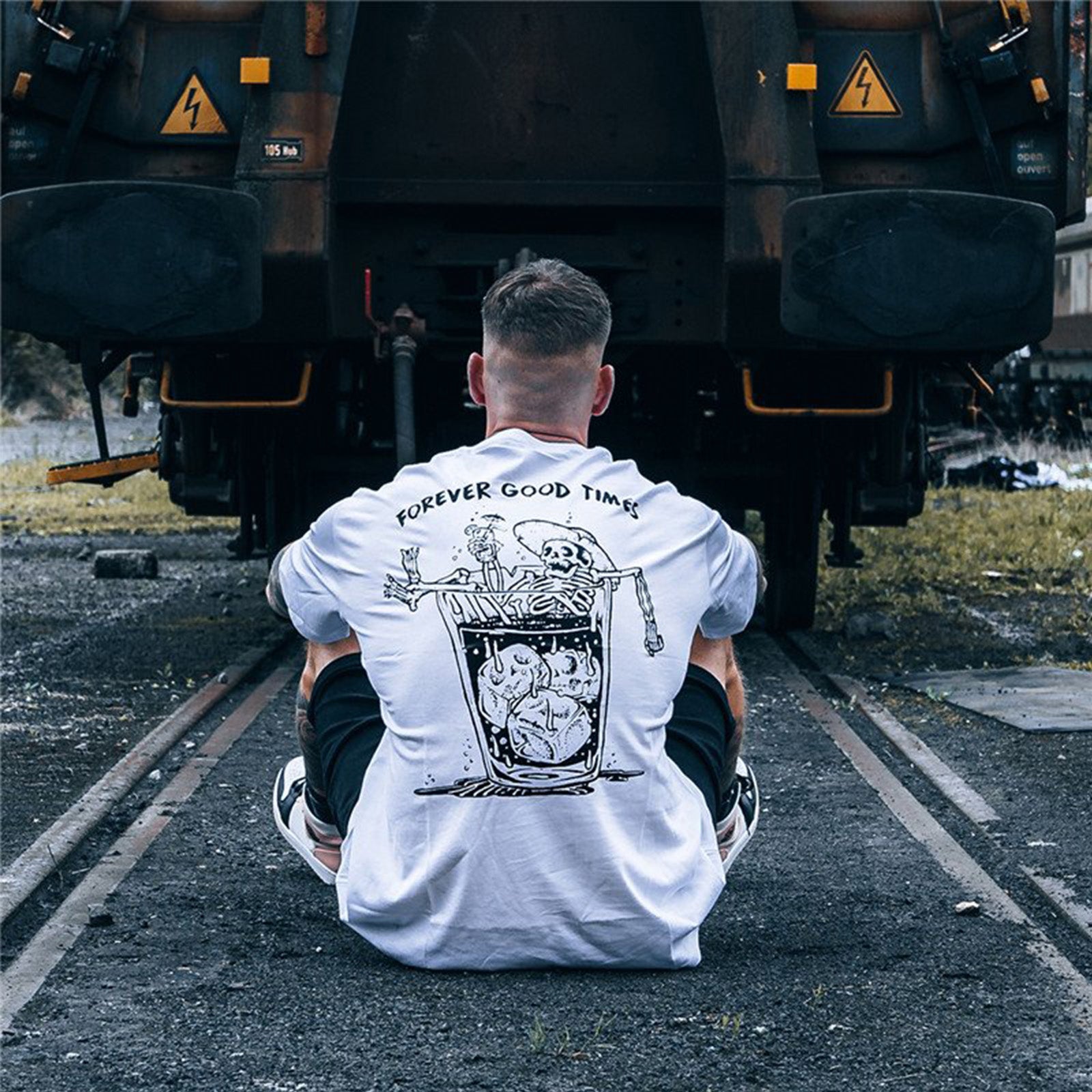 Uprandy Forever Good Times Printed Men T-Shirt - chicyea