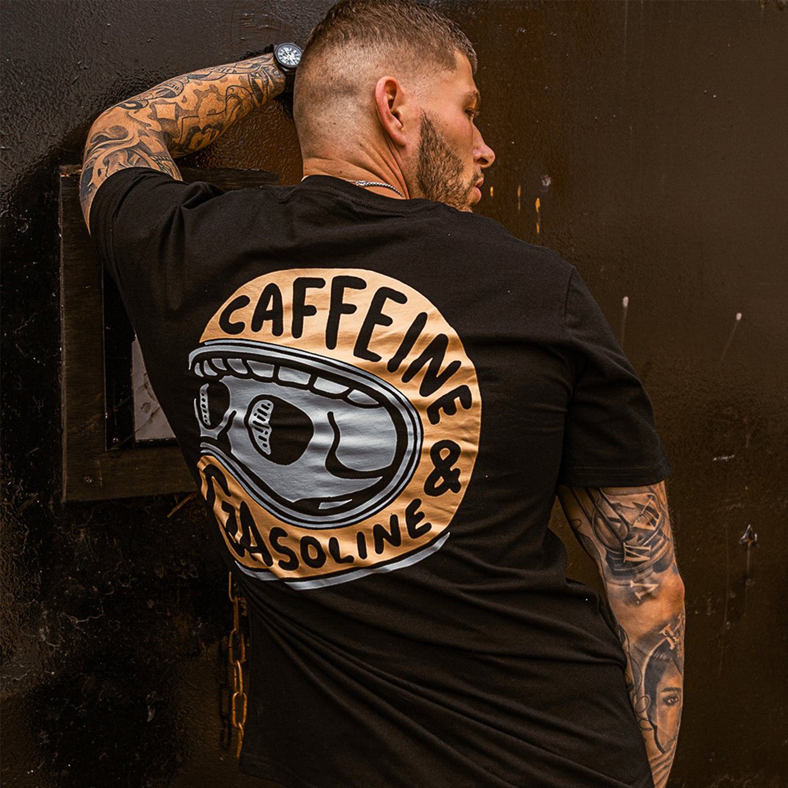Uprandy Caffeine Printed Men Casual T-Shirt - chicyea