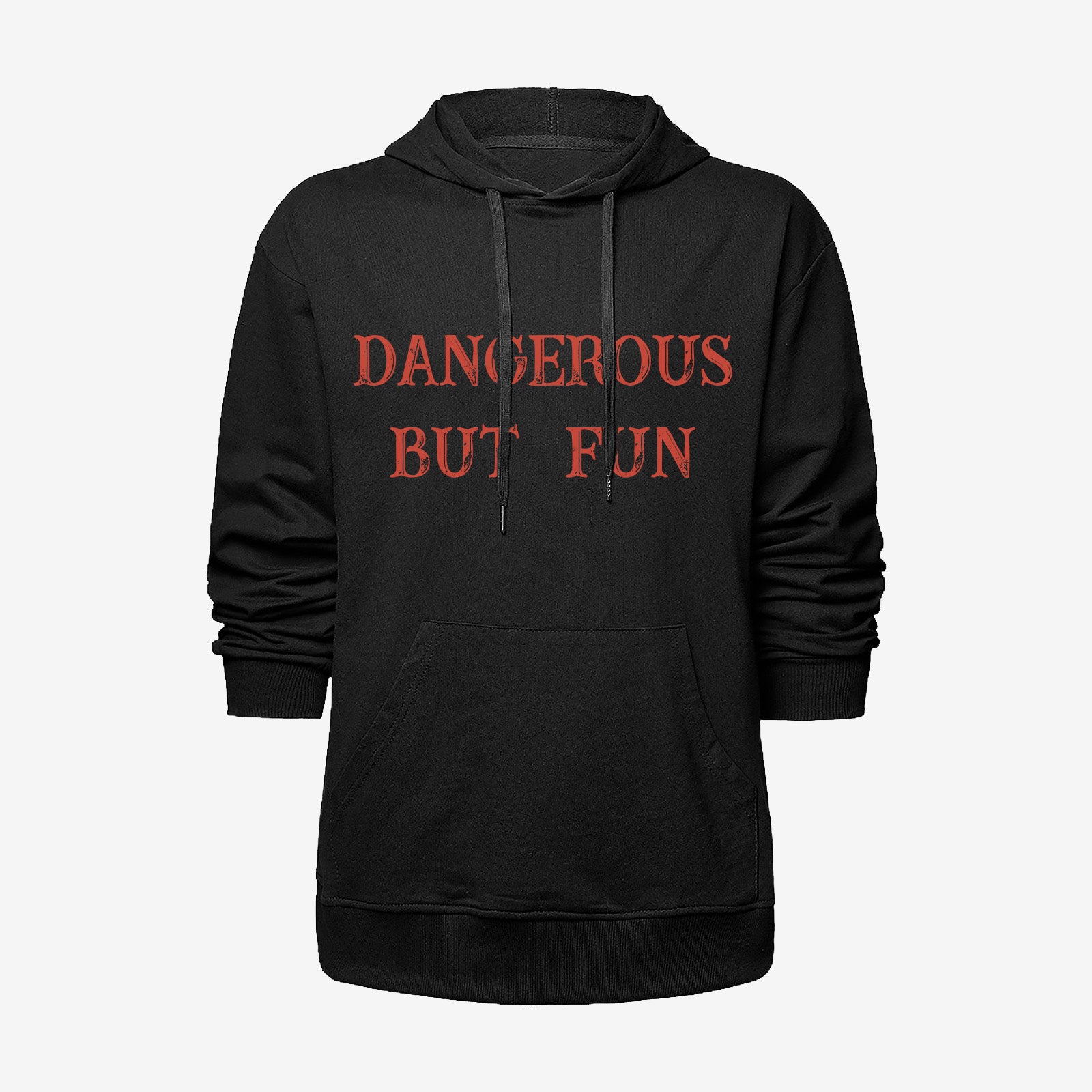 Livereid Dangerous But Fun Letter Print Hoodie - chicyea