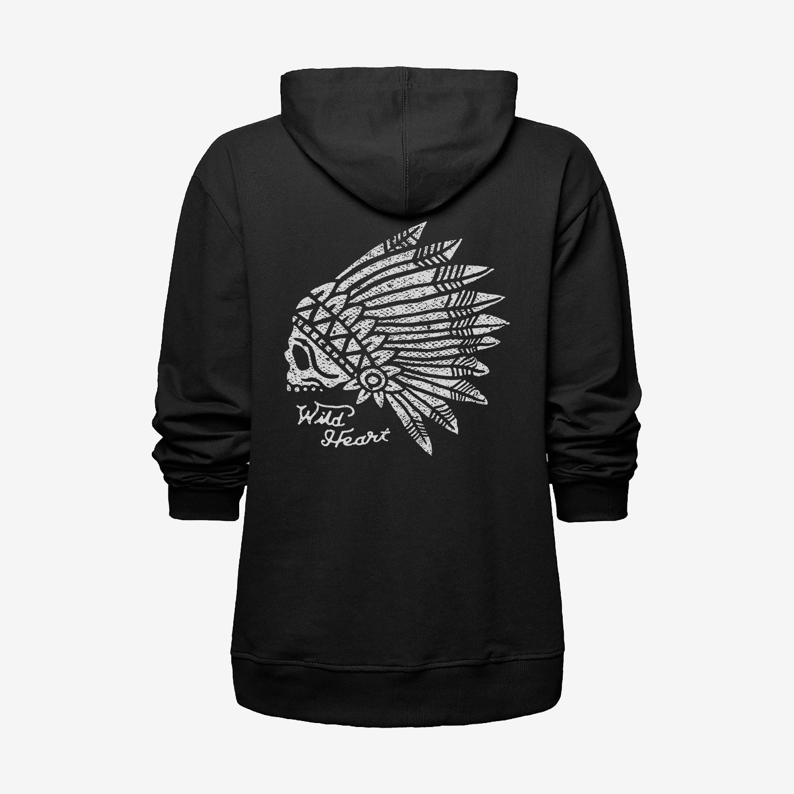 Uprandy Indian Headdress Letters Printed Men Hoodie - chicyea