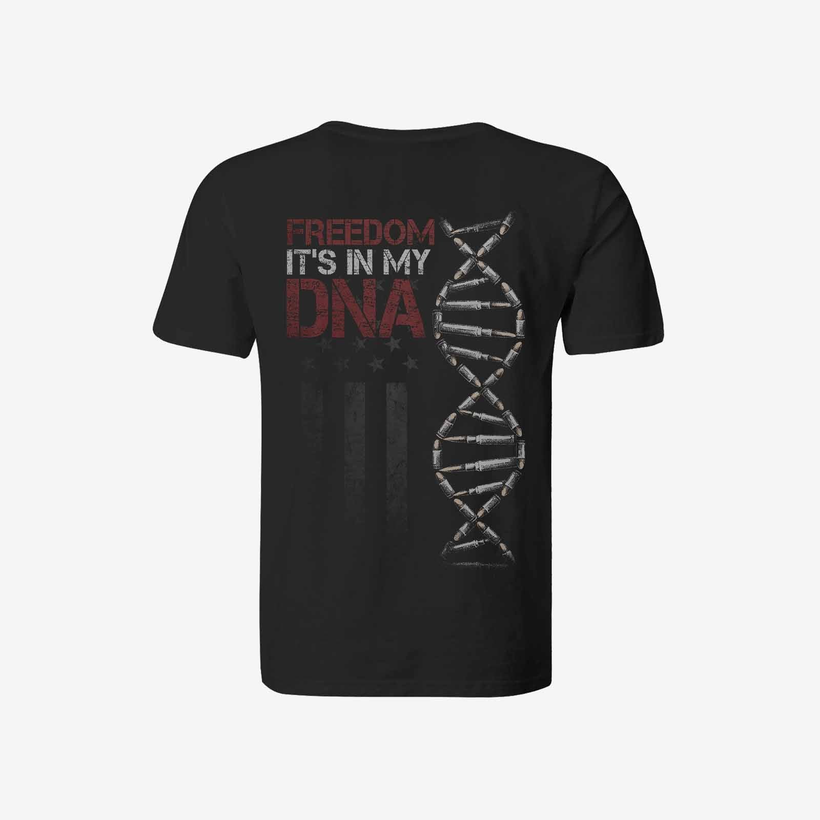 Livereid Freedom It In My Dna Printedt-Shirt - chicyea