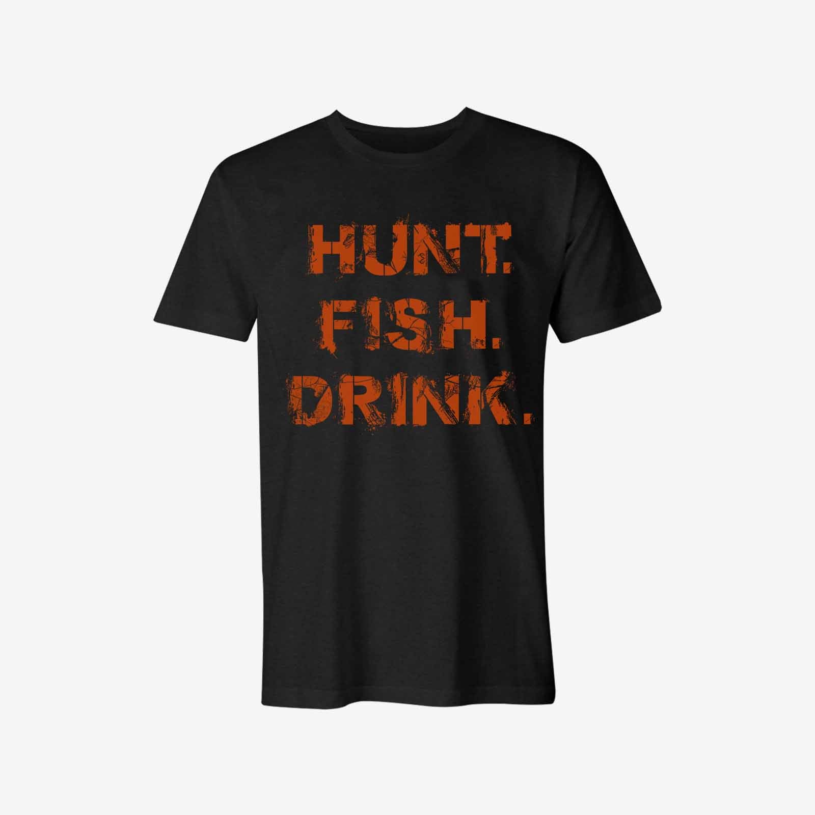 Livereid Hunt Fish Drink Men T-Shirt - chicyea