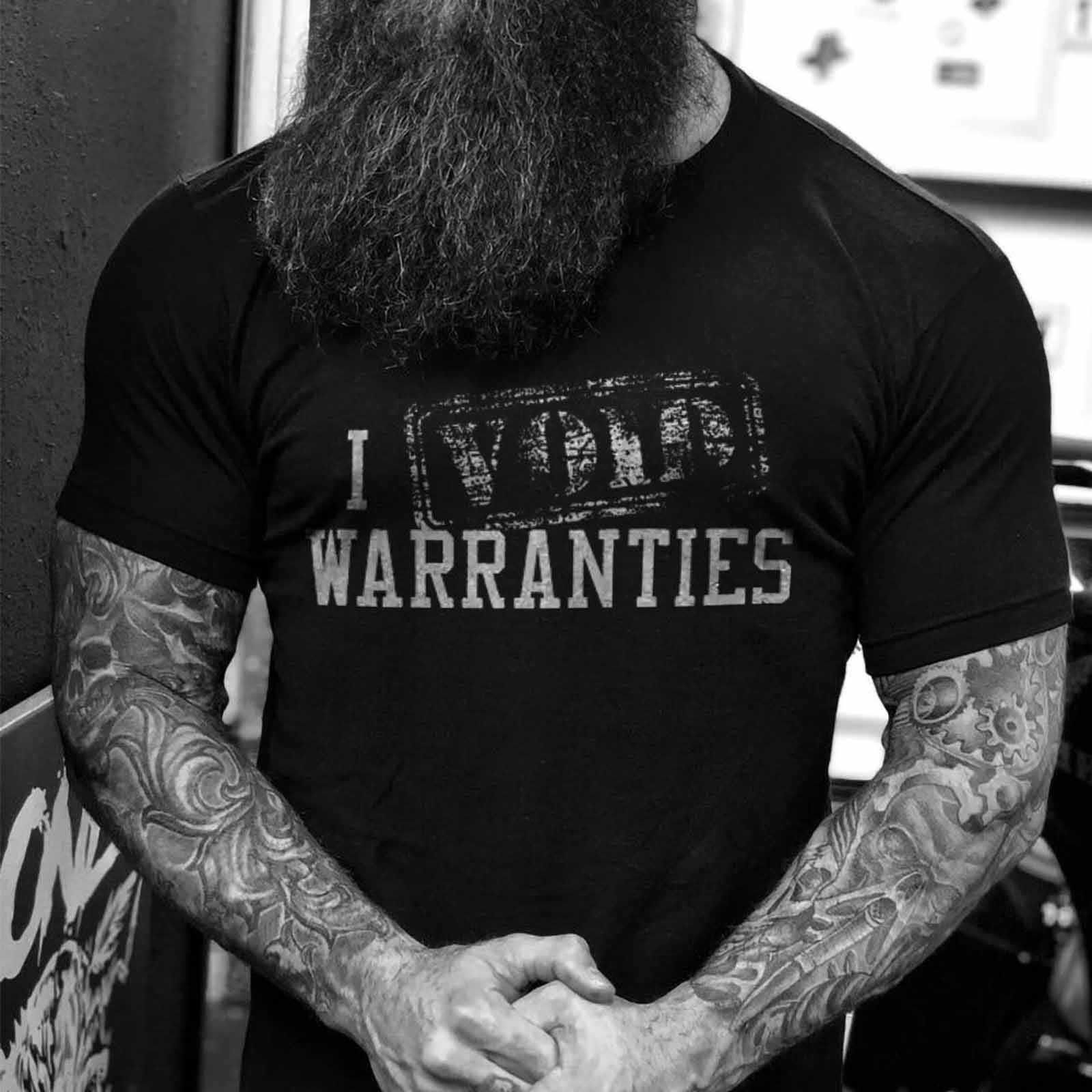 Livereid I Warranties Casual Letter T-Shirt - chicyea