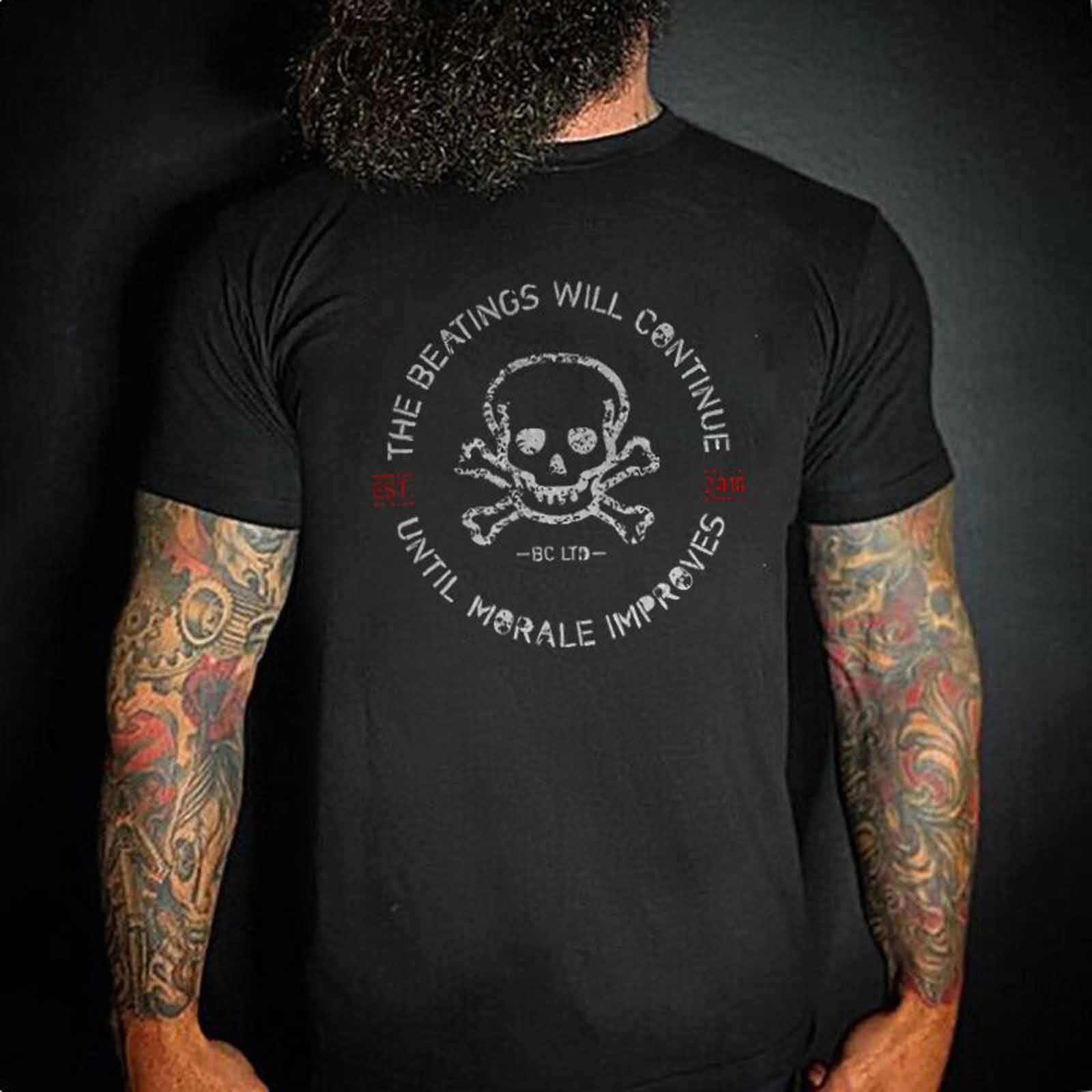 Livereid Letter Skull Graphic Casual T-Shirt - chicyea