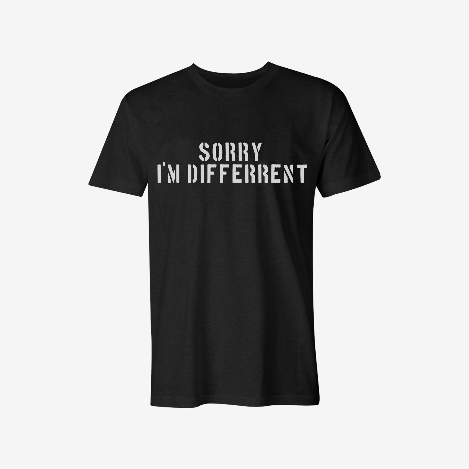 Livereid Sorry I'M Different Letter T-Shirt - chicyea