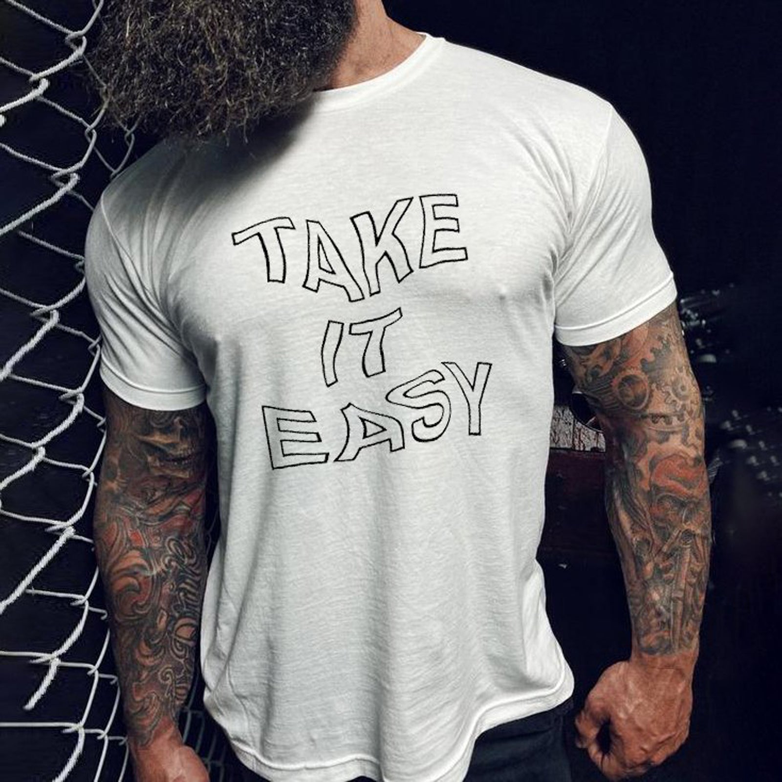 Livereid Take It Easy Men T-Shirt - chicyea