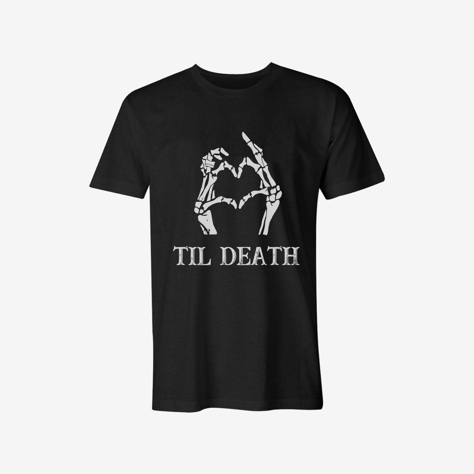 Livereid Til Death Print Fitness T-Shirt - chicyea