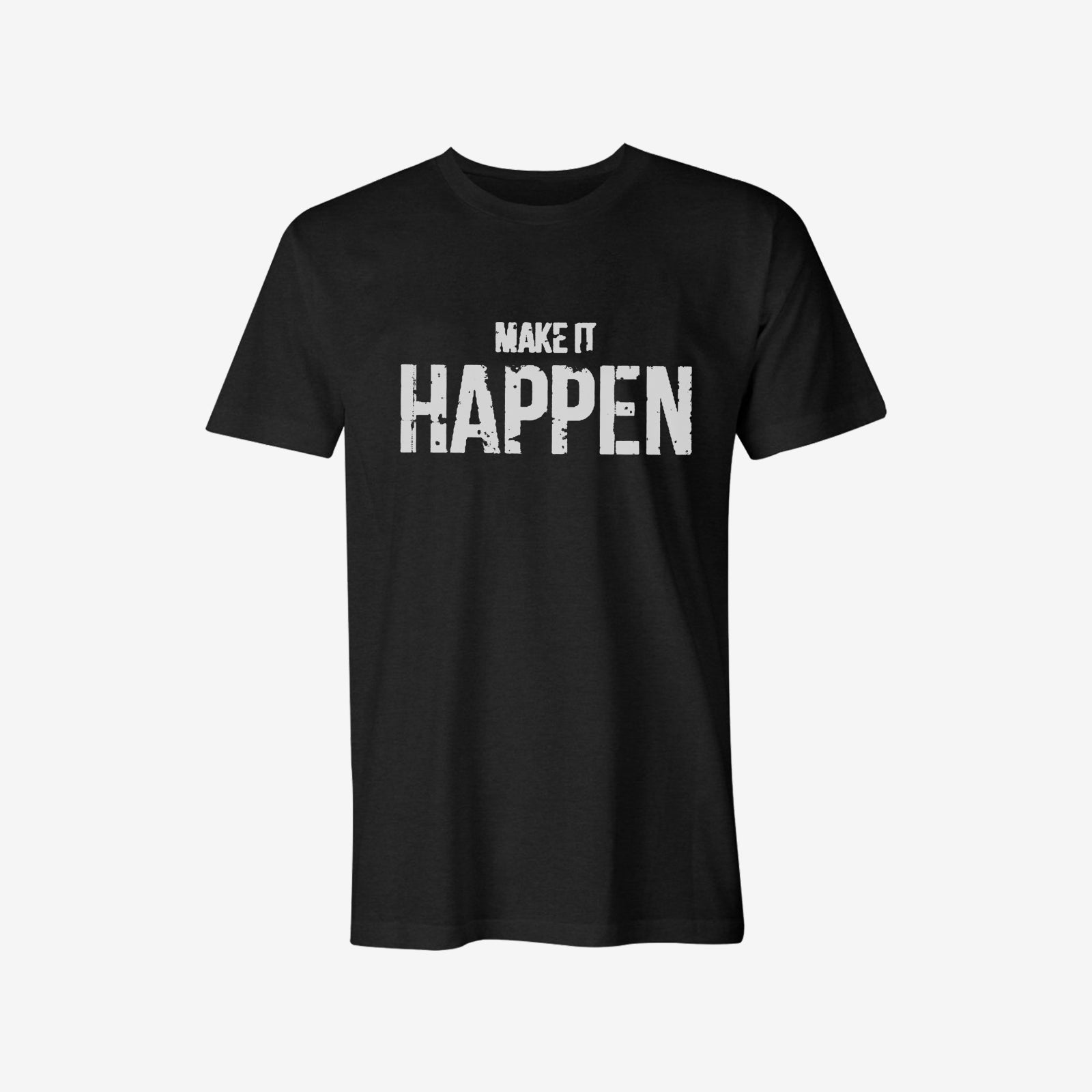 Livereid Make It Happen Letter T-Shirt - chicyea