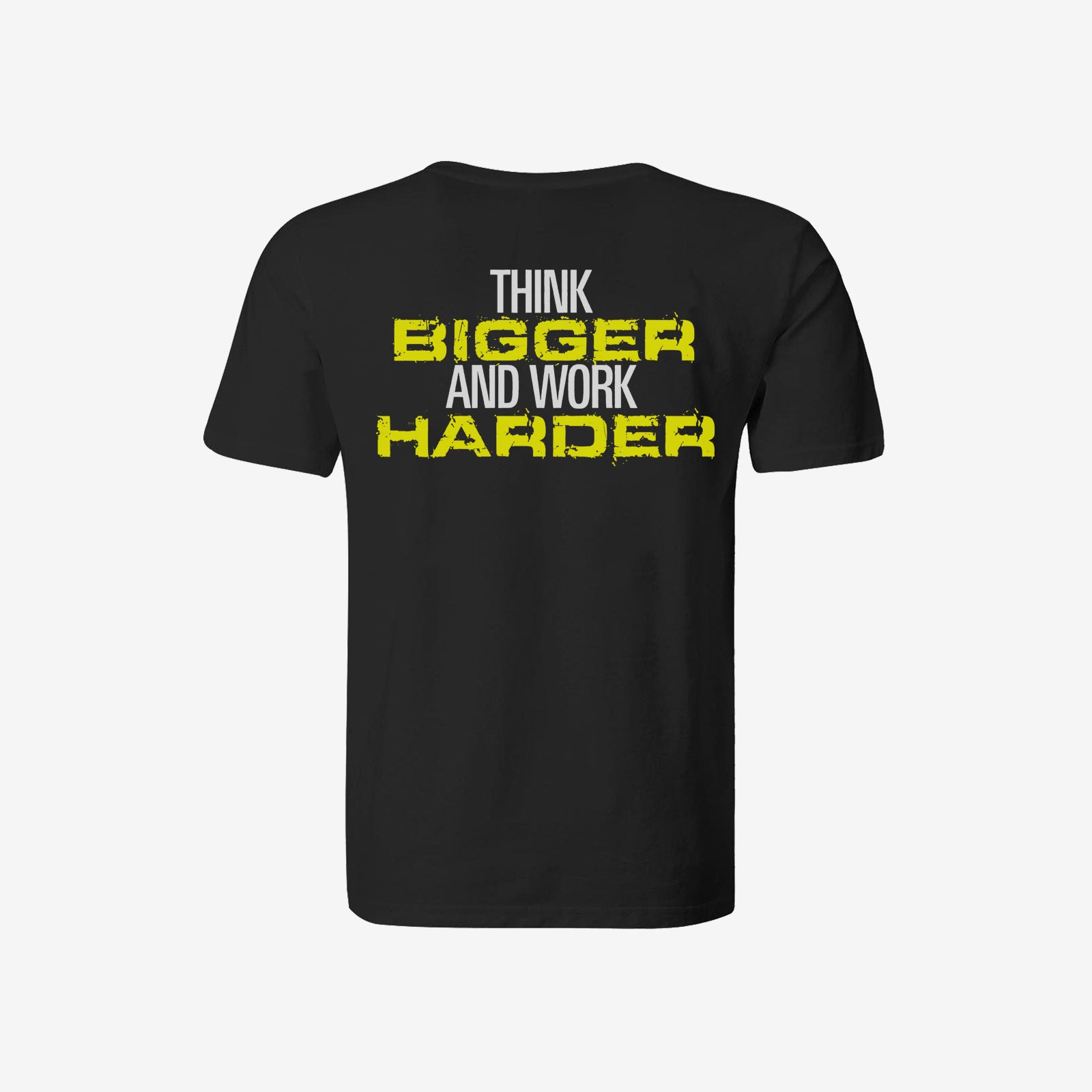 Livereid Think Bigger And Work Harder Letter T-Shirt - chicyea