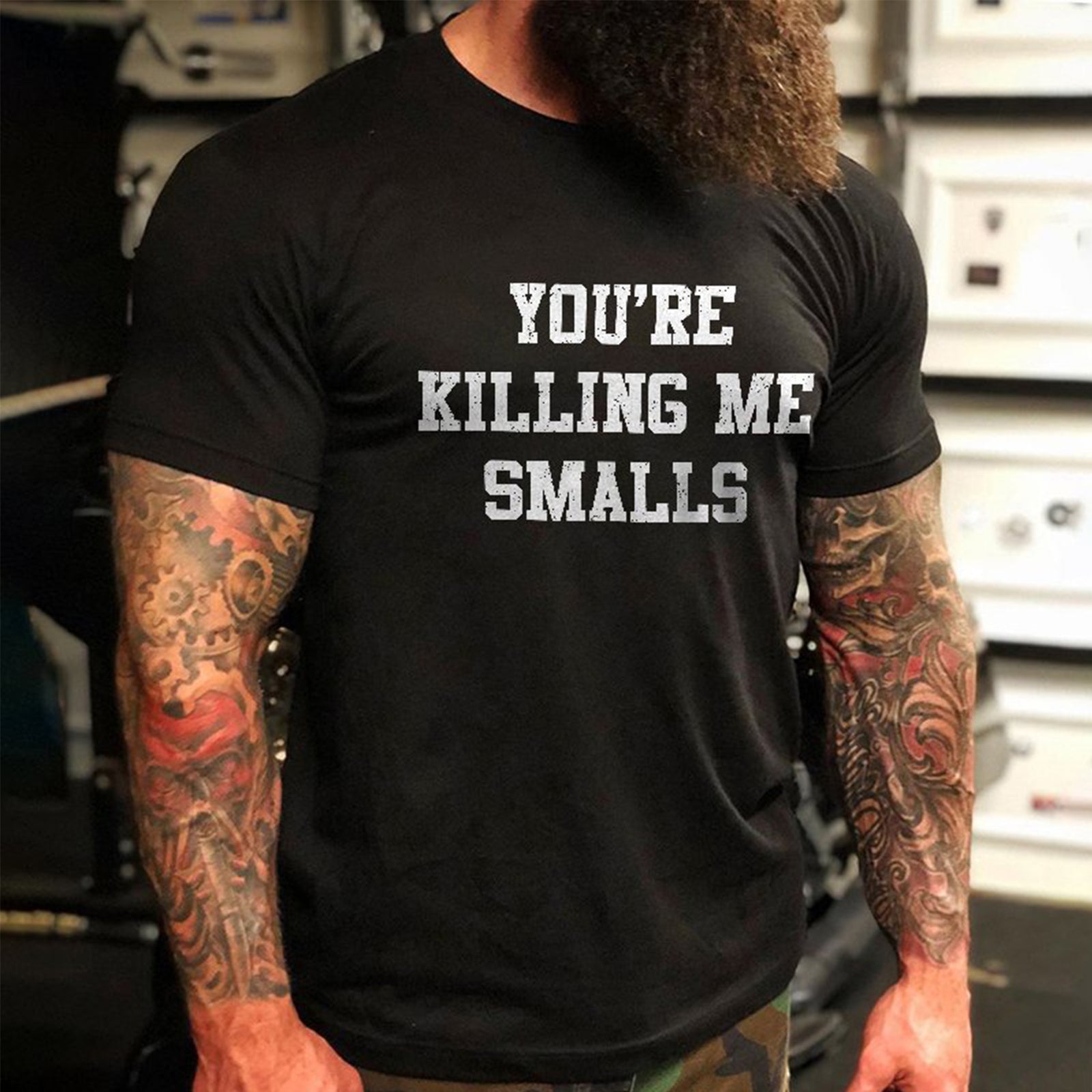 Livereid You'Re Killing Me Smalls Letter T-Shirt - chicyea