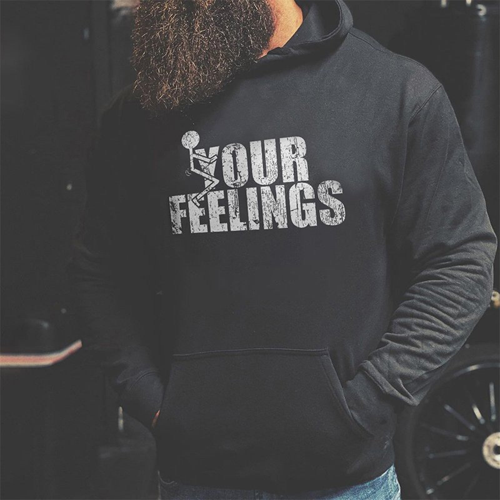 Livereid Your Feelings Men Hoodie - chicyea