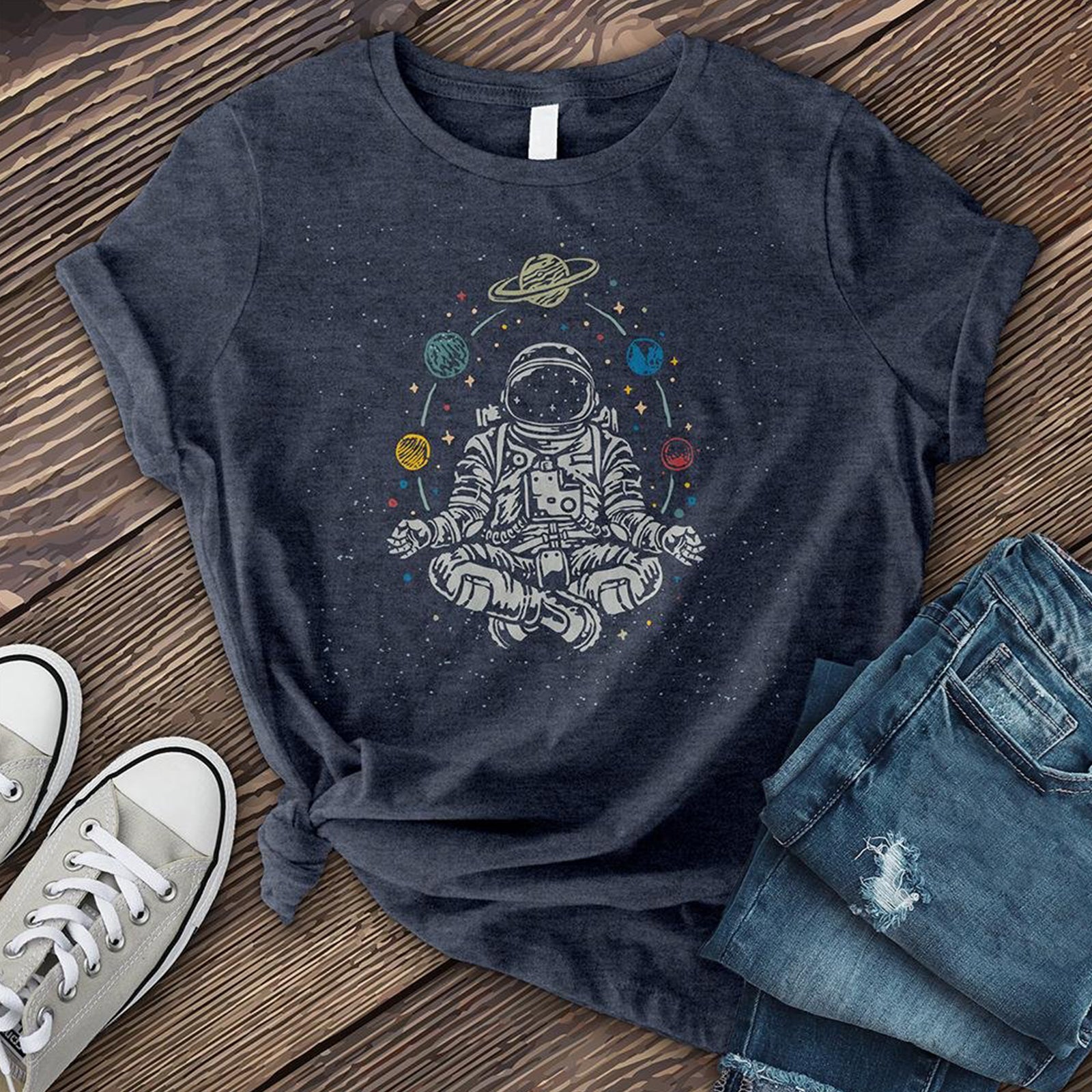 Neojana Women Space Astronaut Print T-Shirt - chicyea