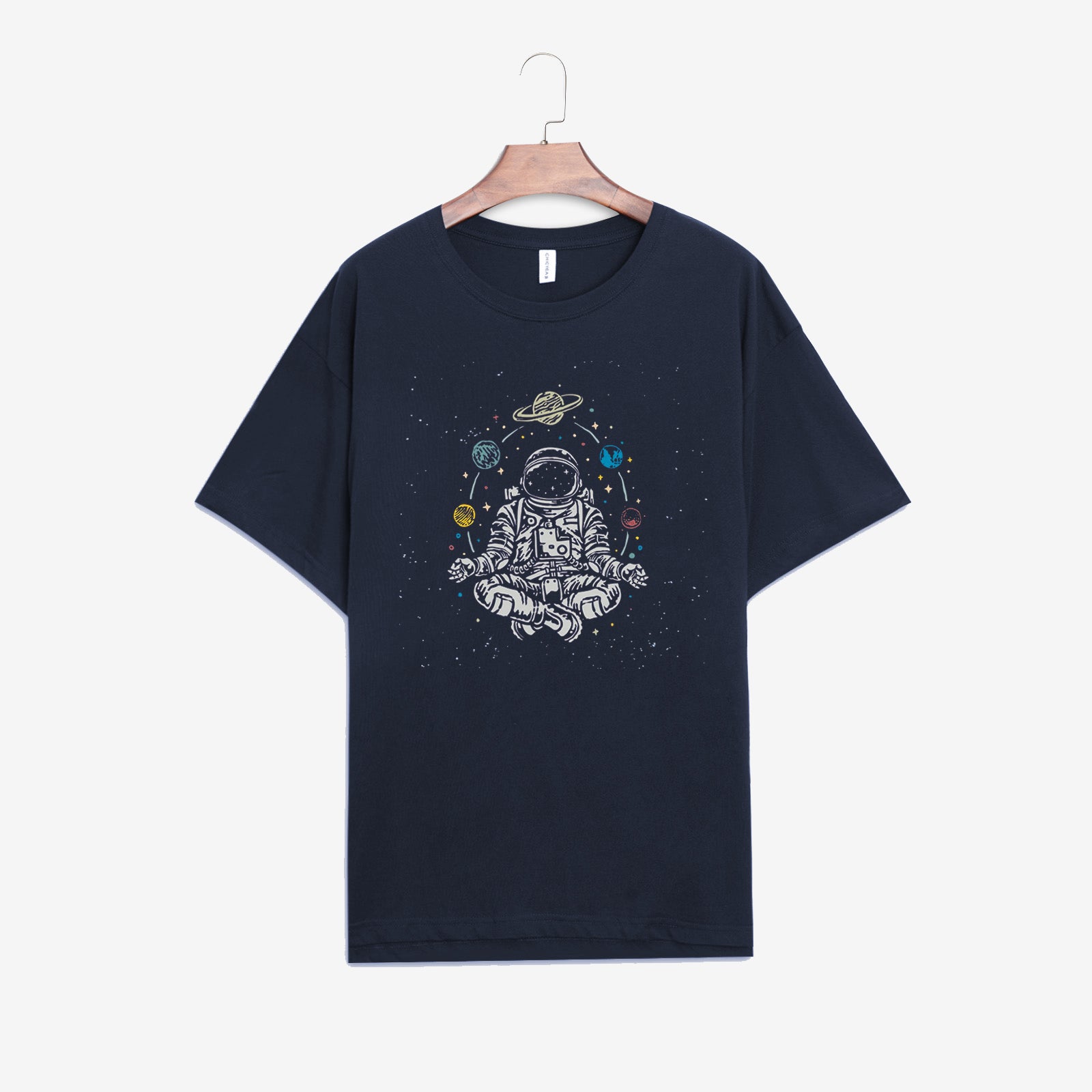 Neojana Women Space Astronaut Print T-Shirt - chicyea