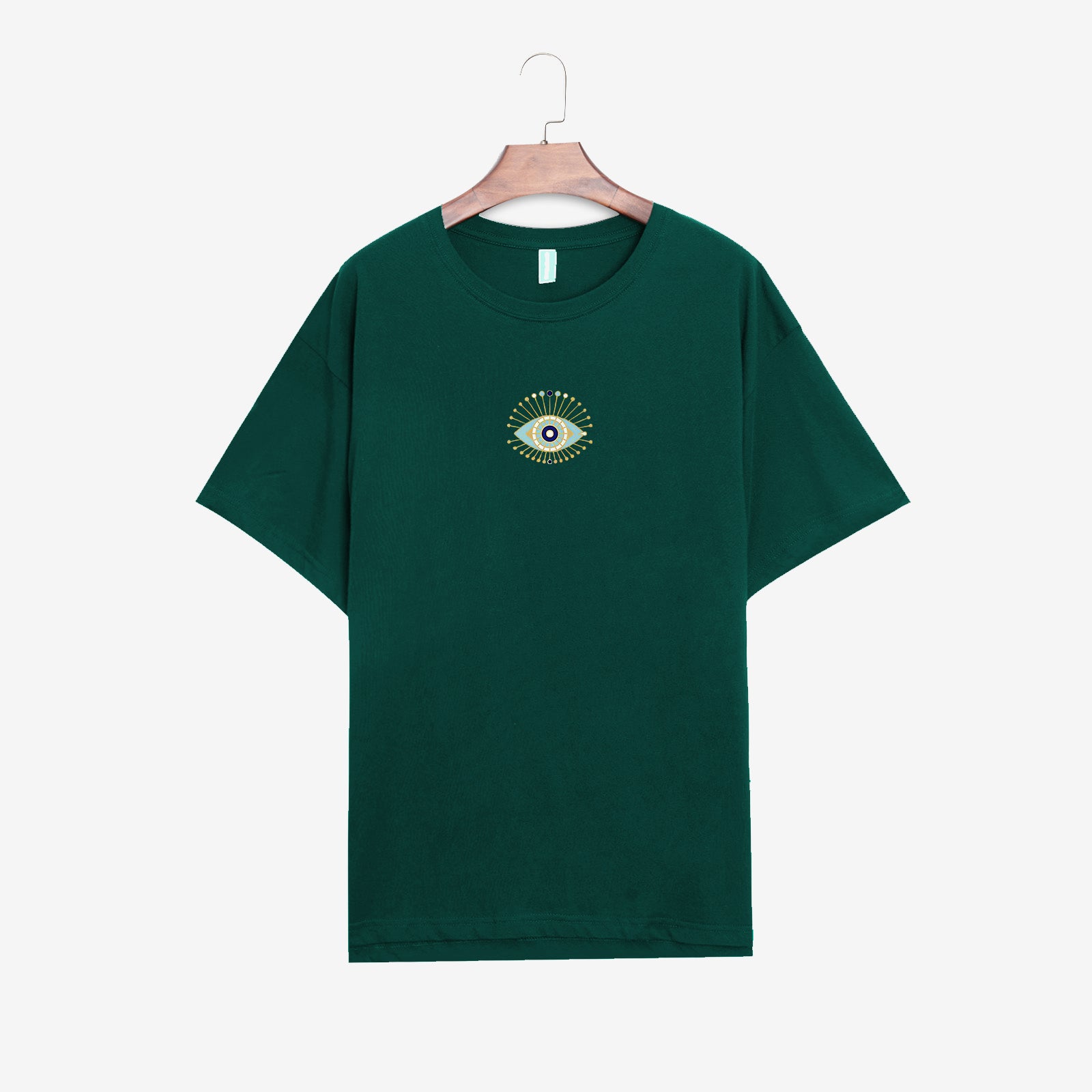 Neojana Short Sleeve Designer Eye Printed T-Shirt - chicyea
