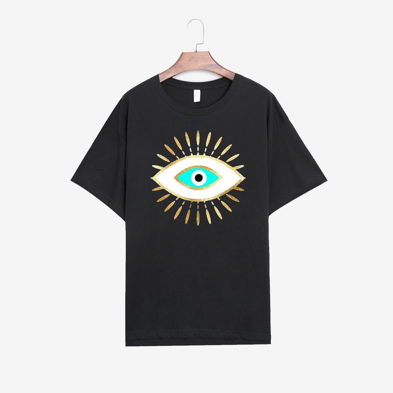 Neojana Designer Eye Print Plus T-Shirt - chicyea