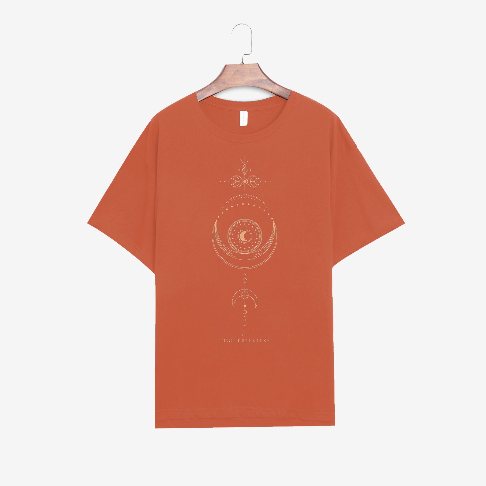 Neojana Sun Moon Fashion Printed Long T-Shirt - chicyea