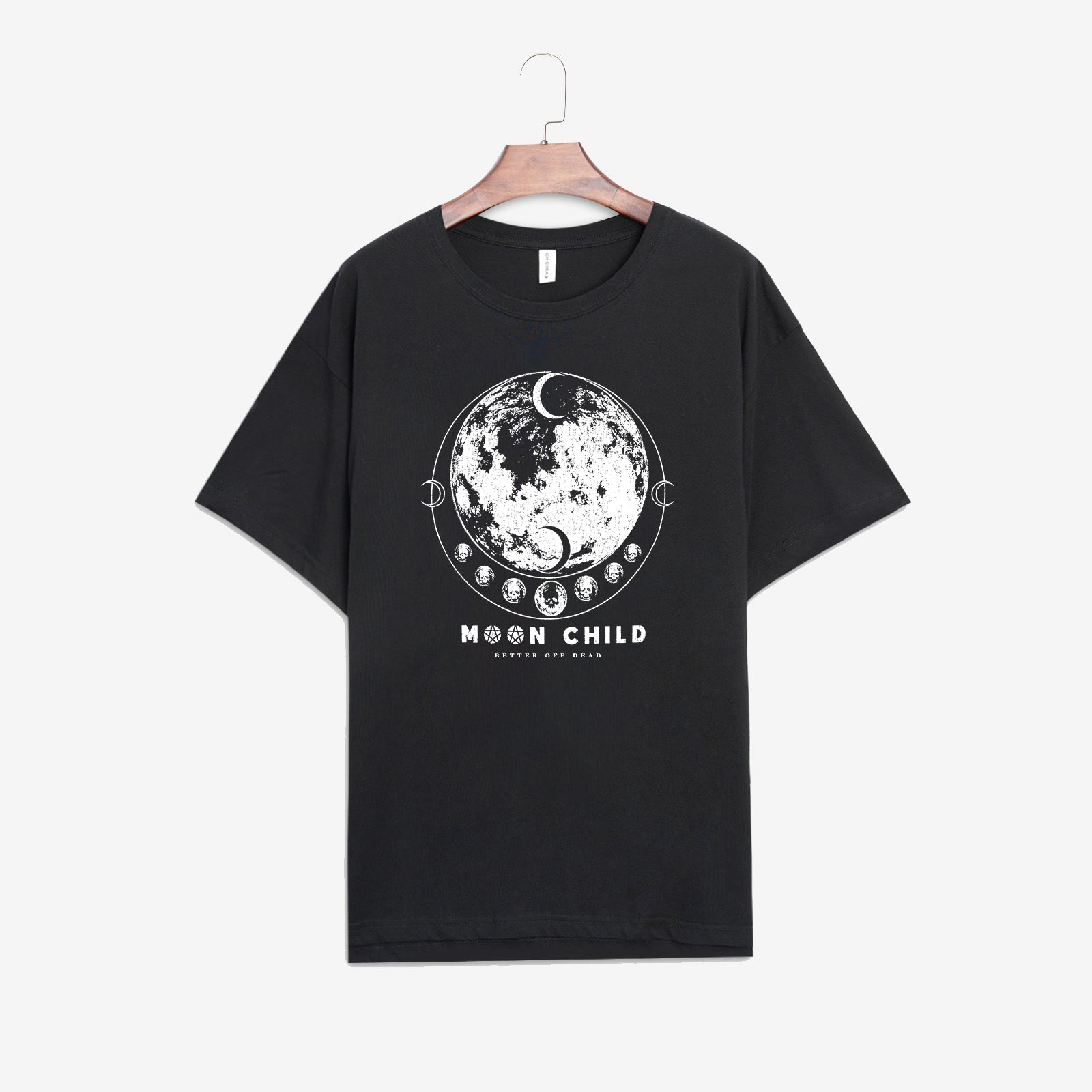 Neojana Fashion Moon Designer Oversized T-Shirt - chicyea