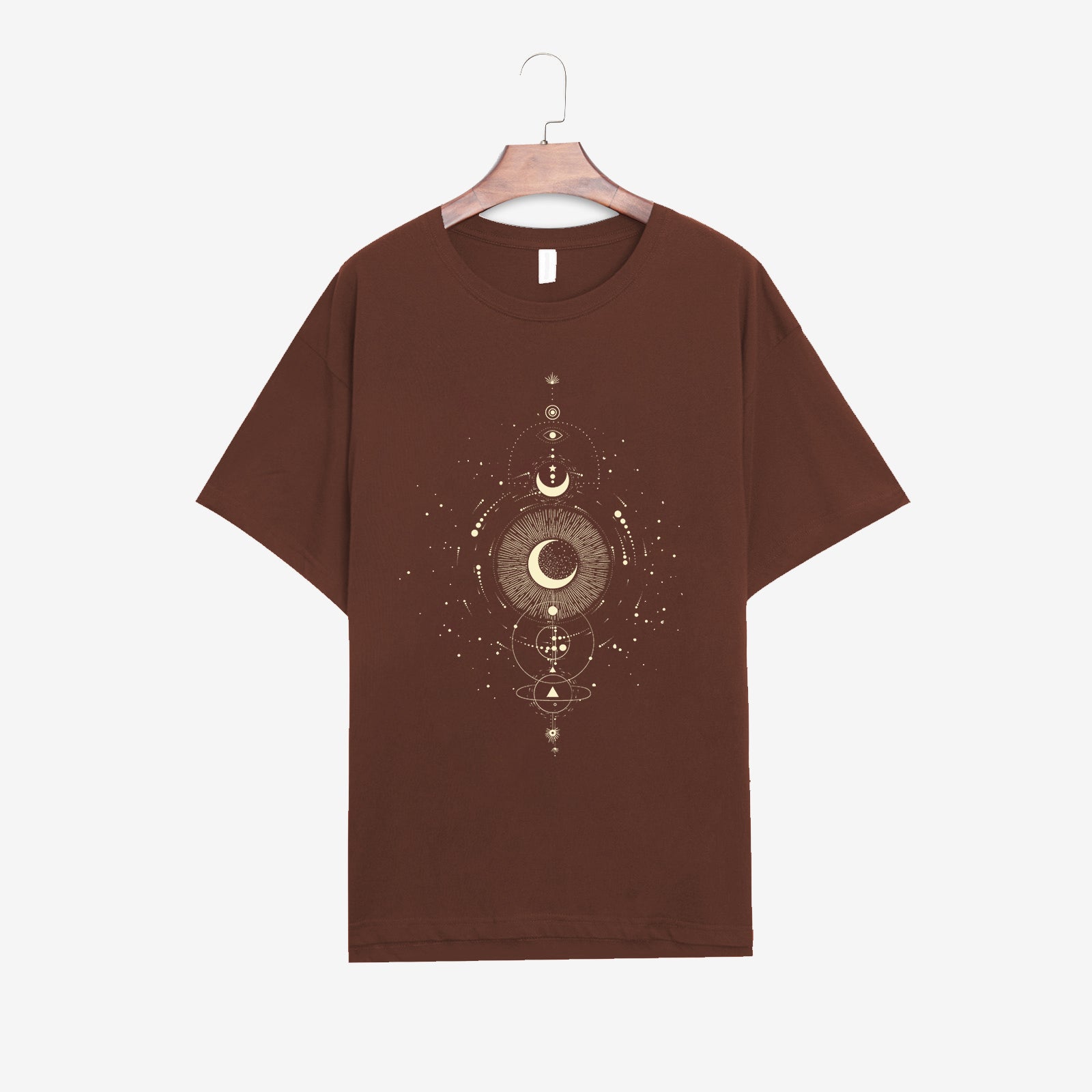 Neojana Popular Moon Print Women T-Shirt - chicyea