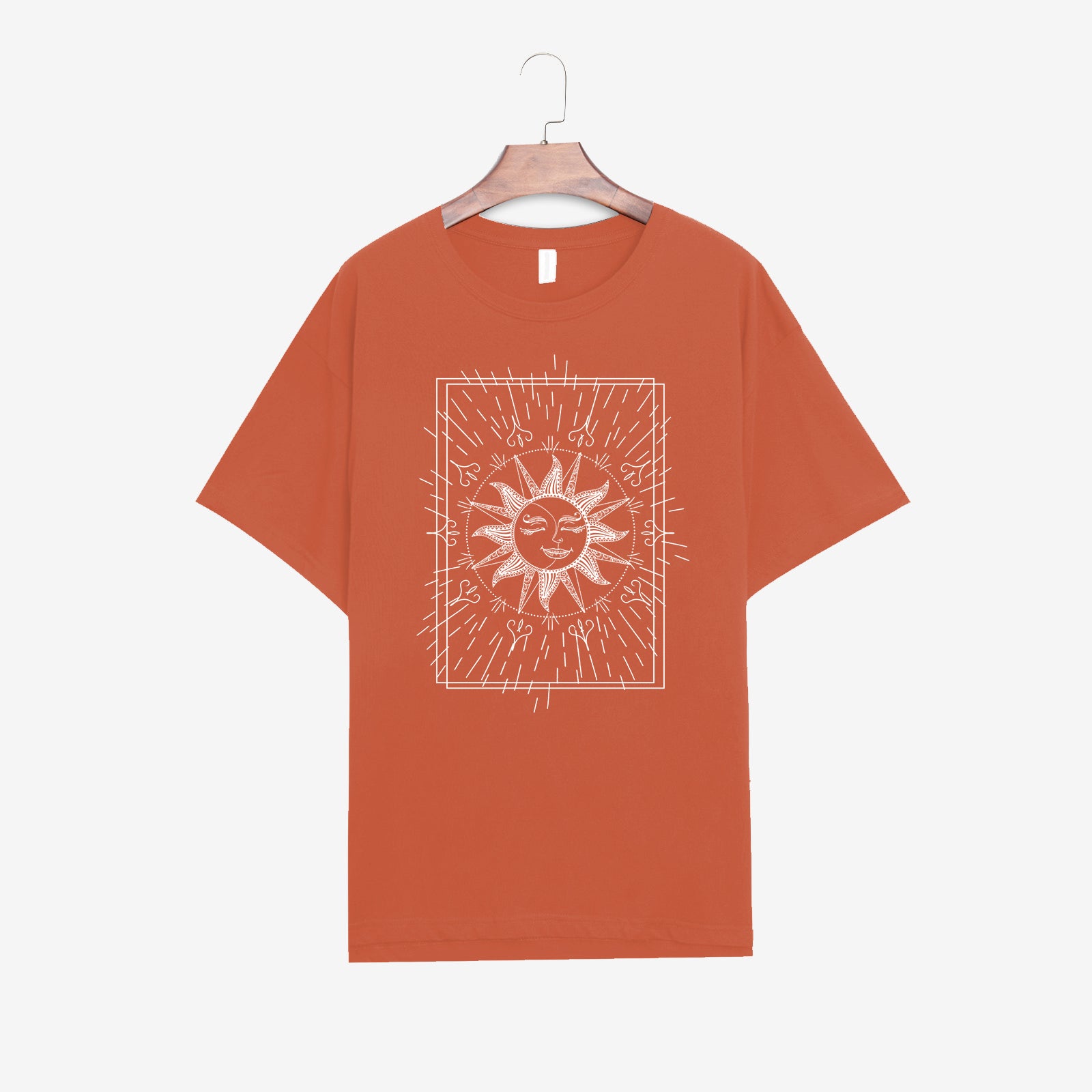 Neojana Sun Face Print Women T-Shirt - chicyea