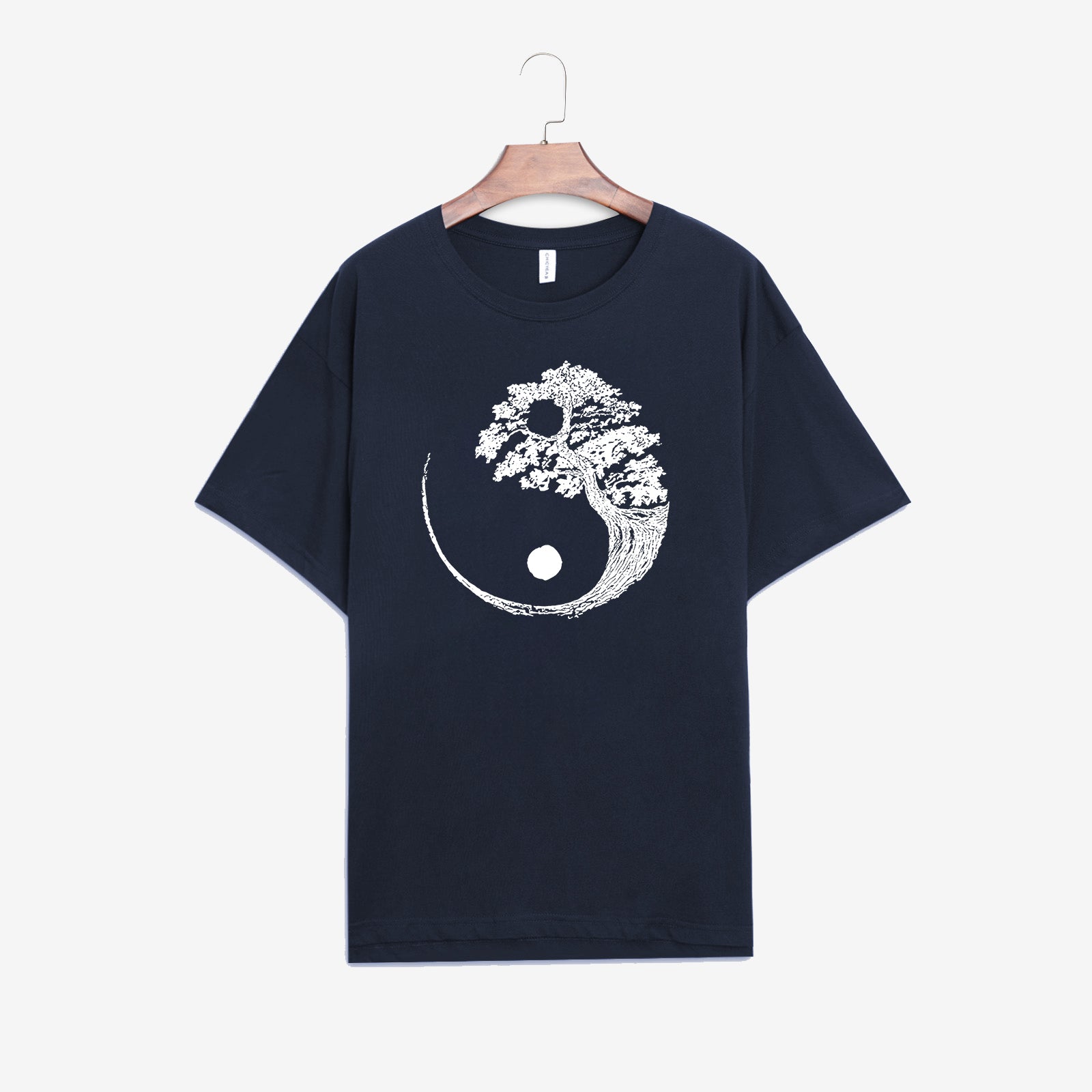 Neojana Simple Moon Sun Print Classic Graphic Tees - chicyea