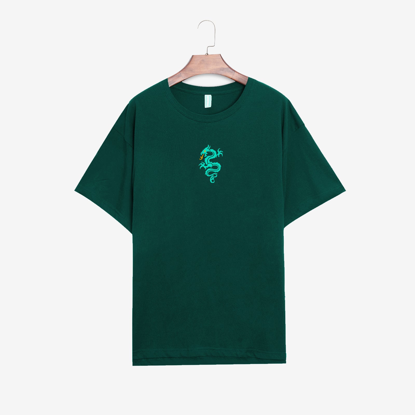 Neojana Green Little Dragon Print T-Shirt - chicyea
